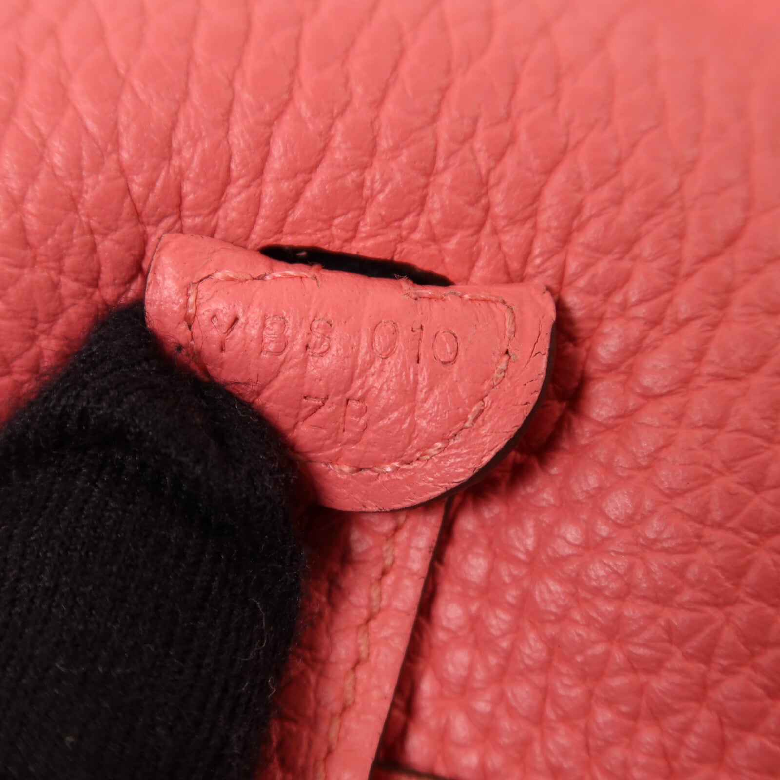 HERMES Clemence皮革Evelyne TPM銀扣肩背袋Rose Azalee