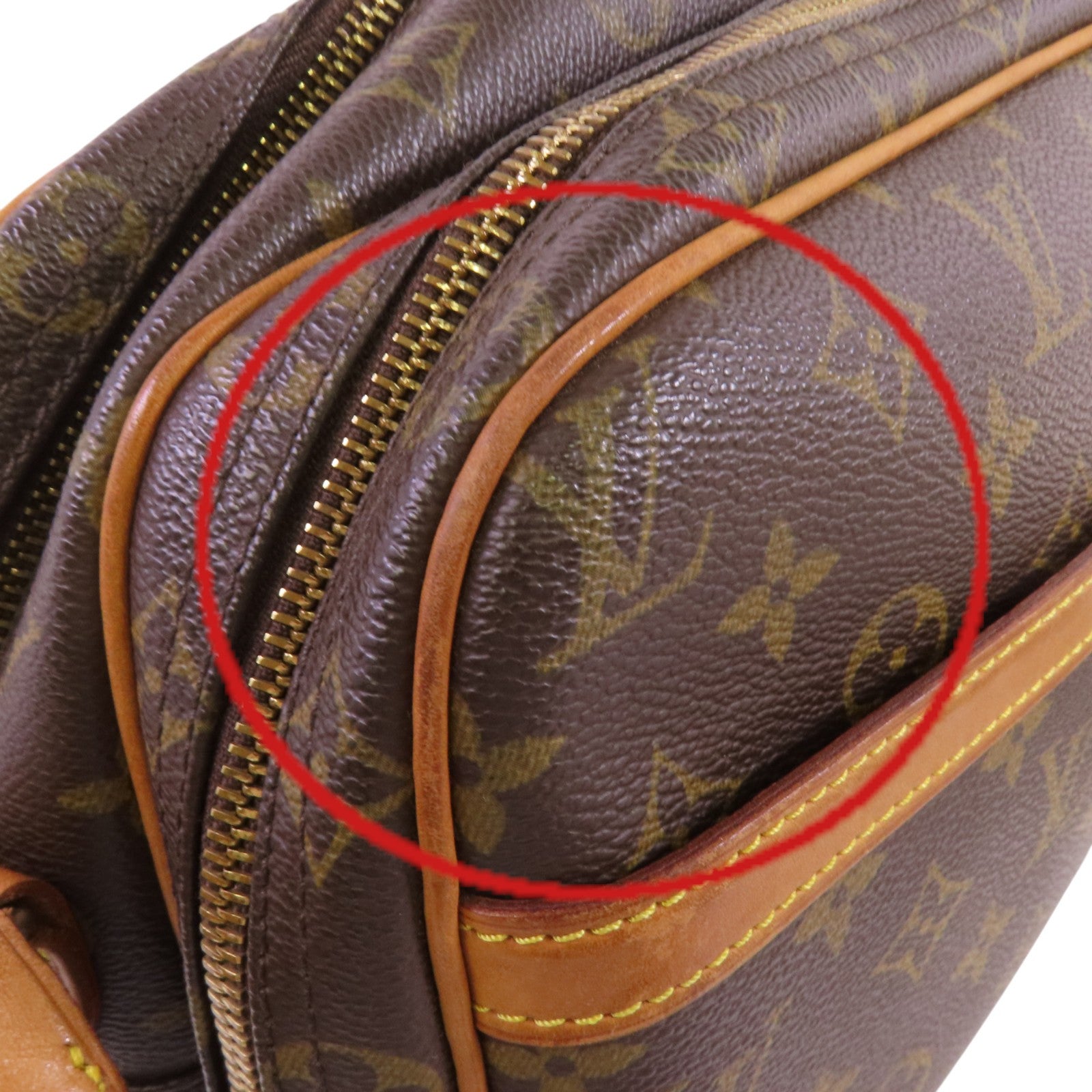 LOUIS VUITTON Monogram Reporter PM金扣肩背袋