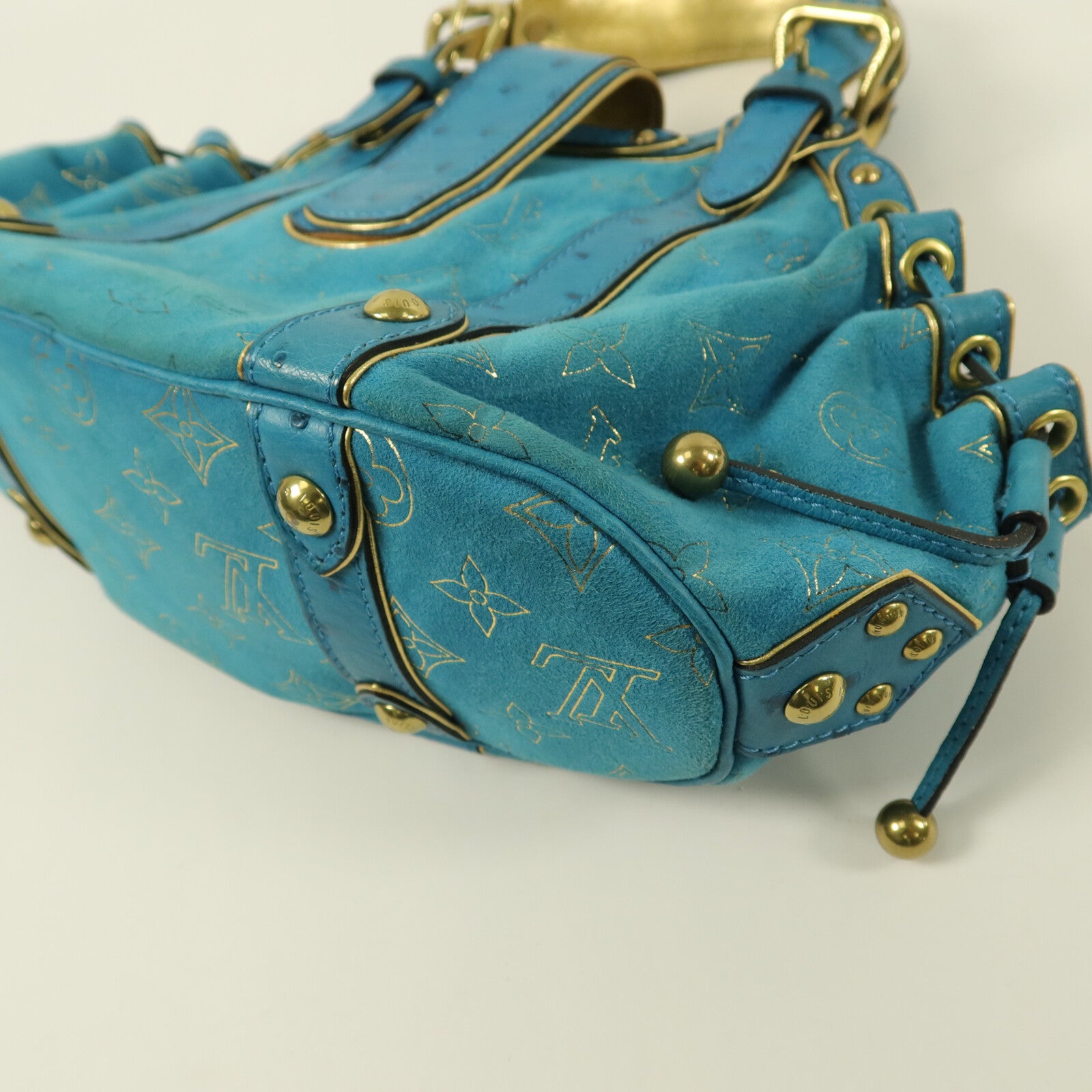 LOUIS VUITTON 麂皮皮革/珍稀皮革Theda GM肩背袋