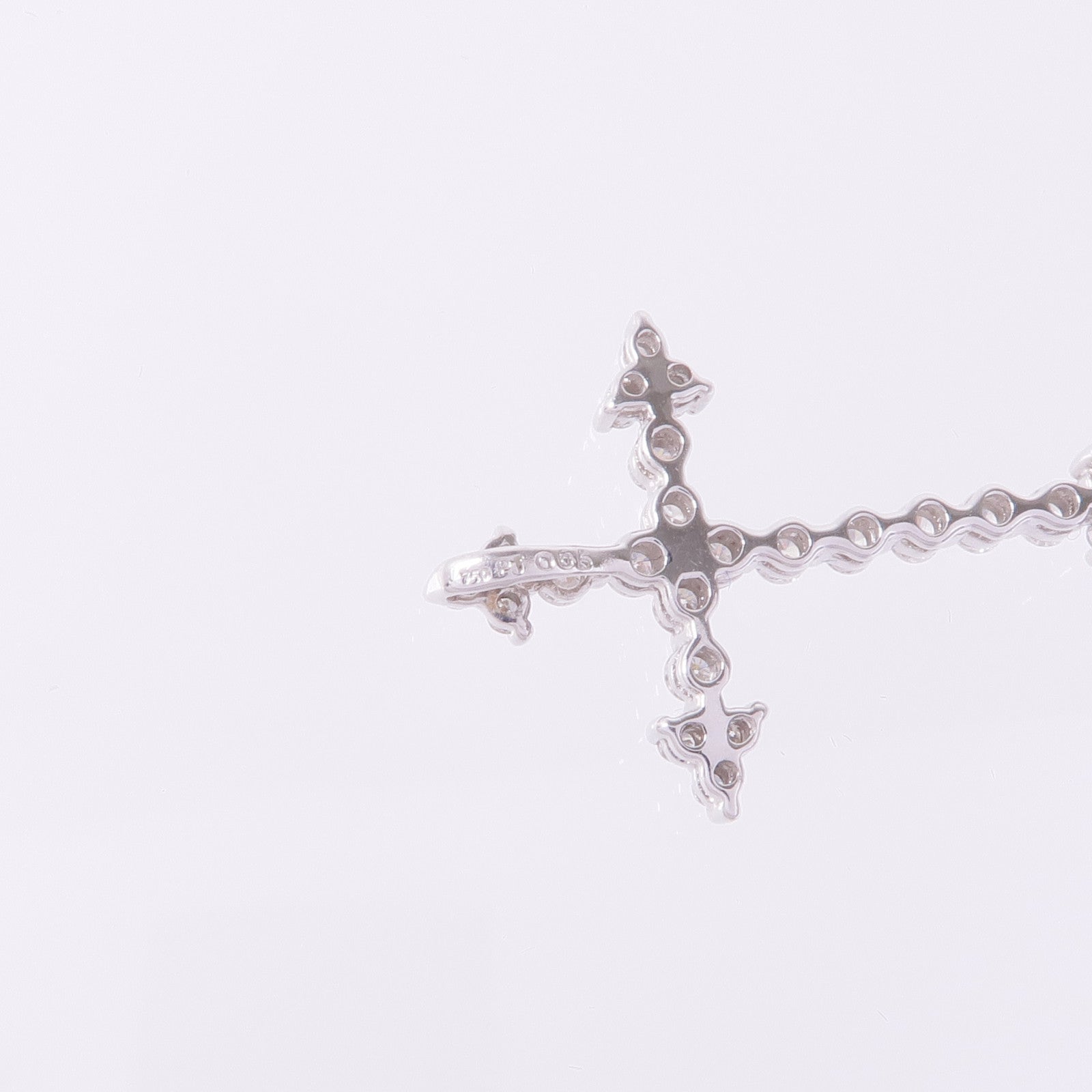 JEWELRY 18K白金Diamond Pendant Top鑽石吊墜