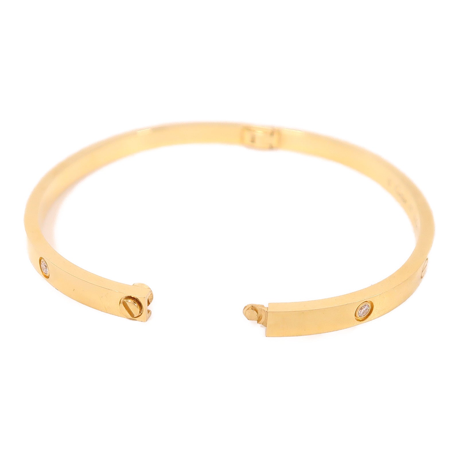CARTIER 18K金Love Bracelet 6 Diamonds手鐲#17