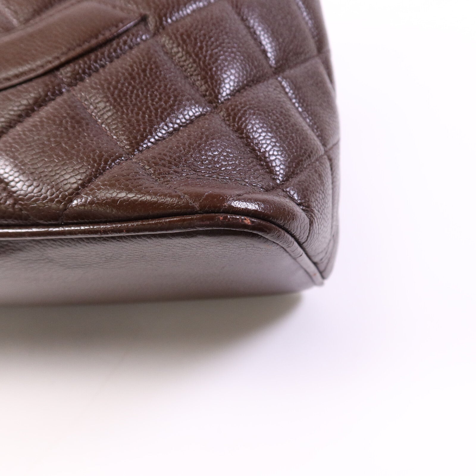 CHANEL 【激減優惠】牛皮皮革Vintage Tote Bag金扣手挽袋