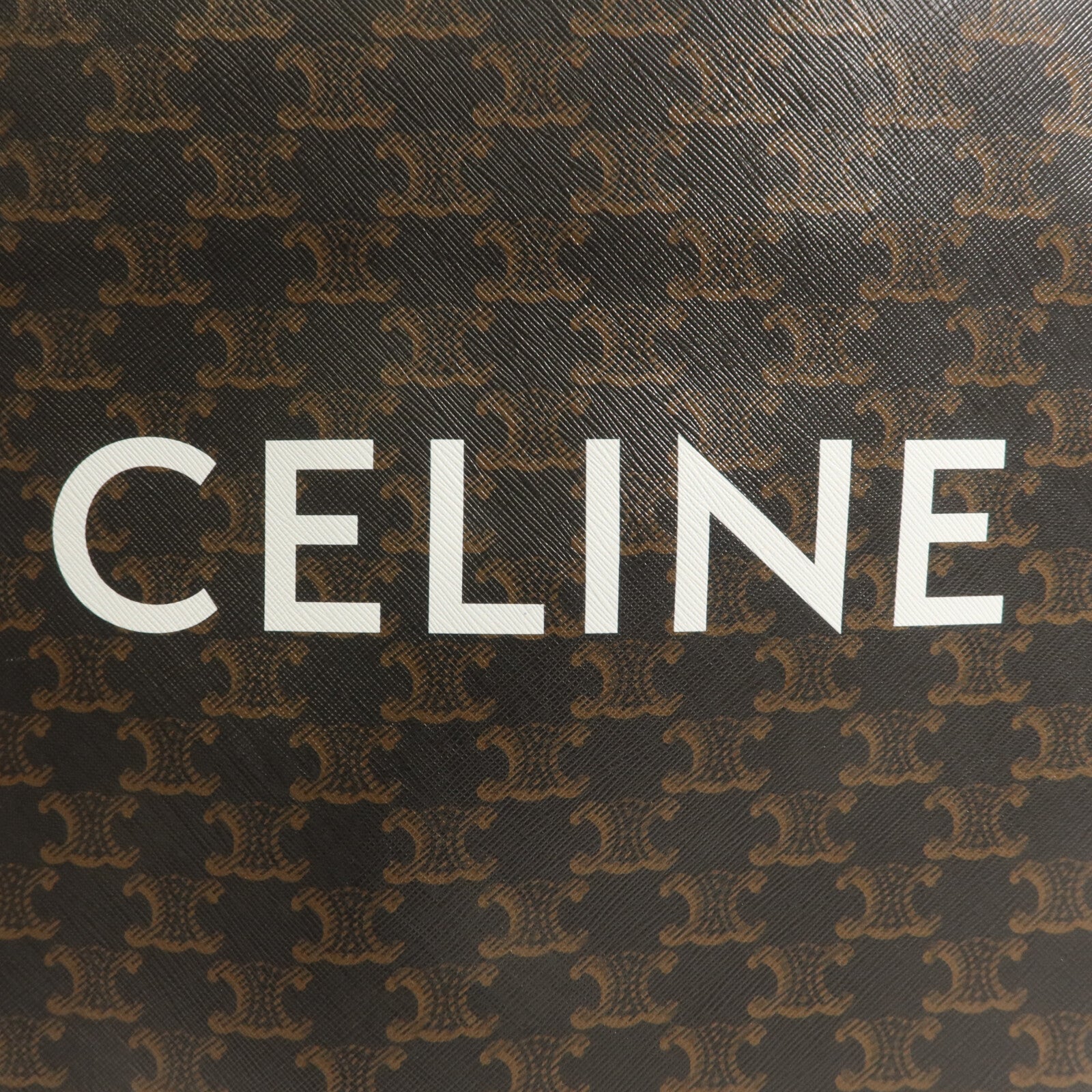 CELINE 塗層帆布Triomphe Cabas Tote Bag手挽肩背兩用袋