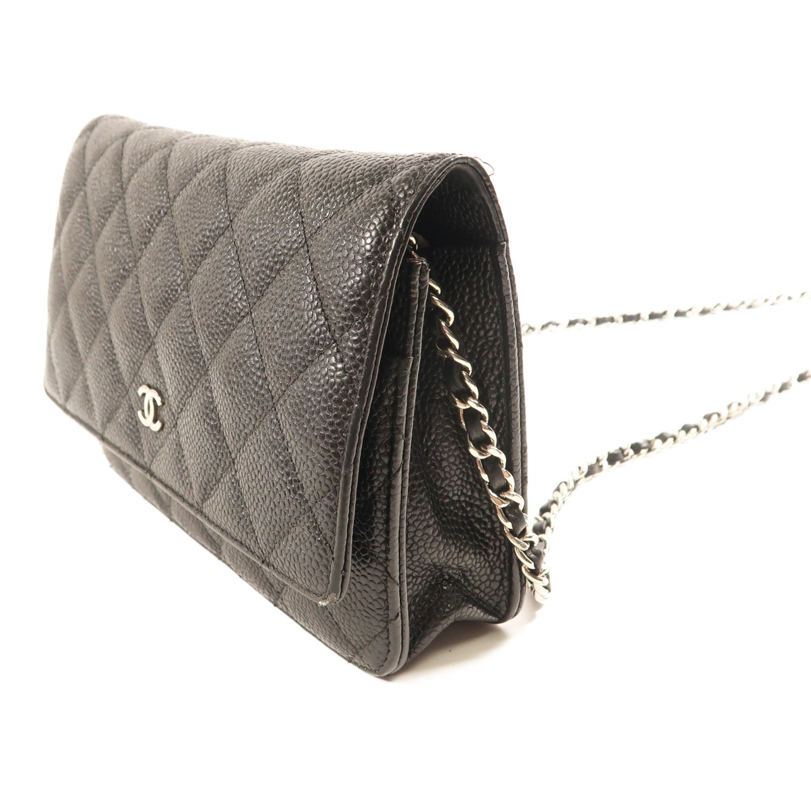 CHANEL 牛皮皮革WOC Wallet On Chain鏈帶肩背袋