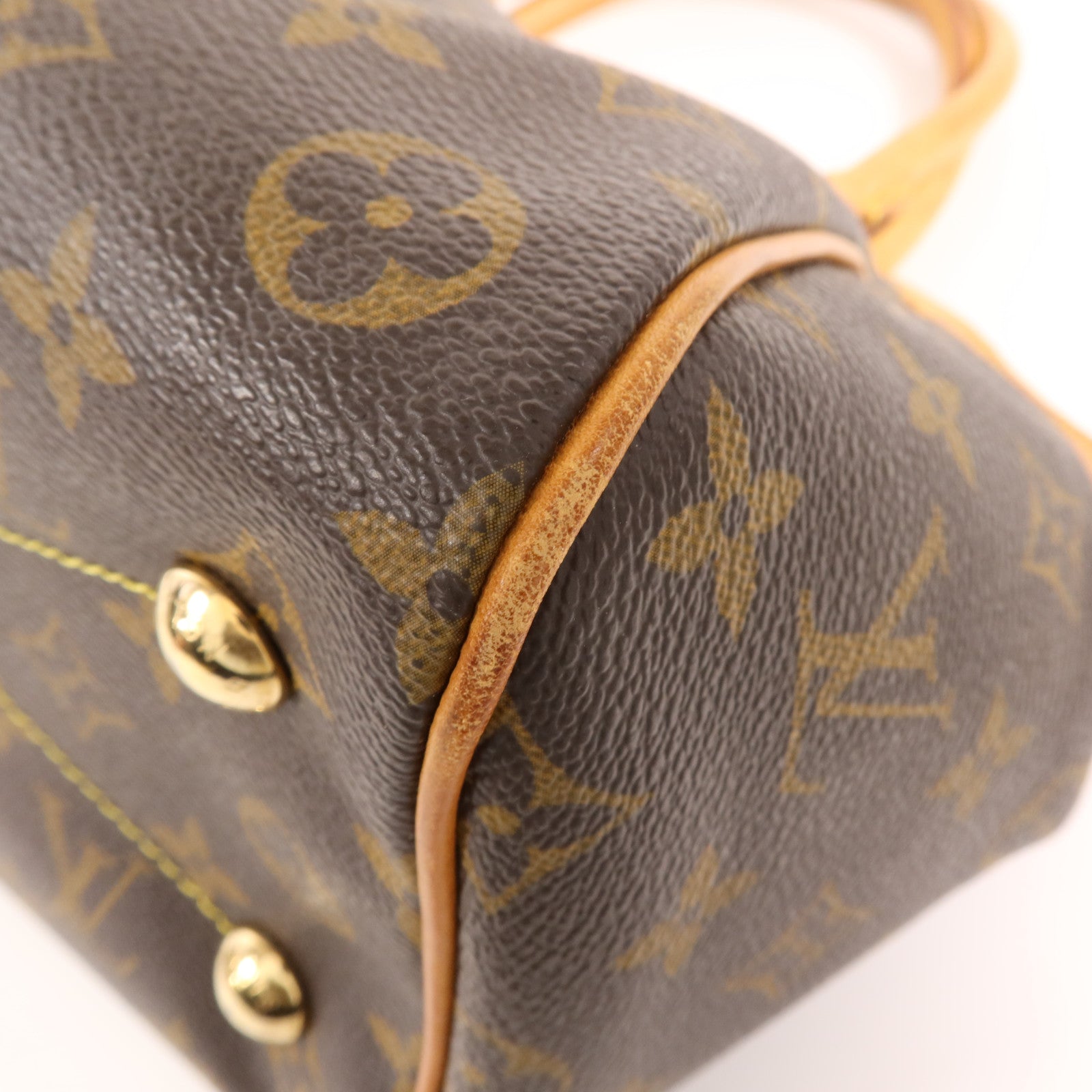 LOUIS VUITTON Monogram Tivoli PM金扣手挽袋