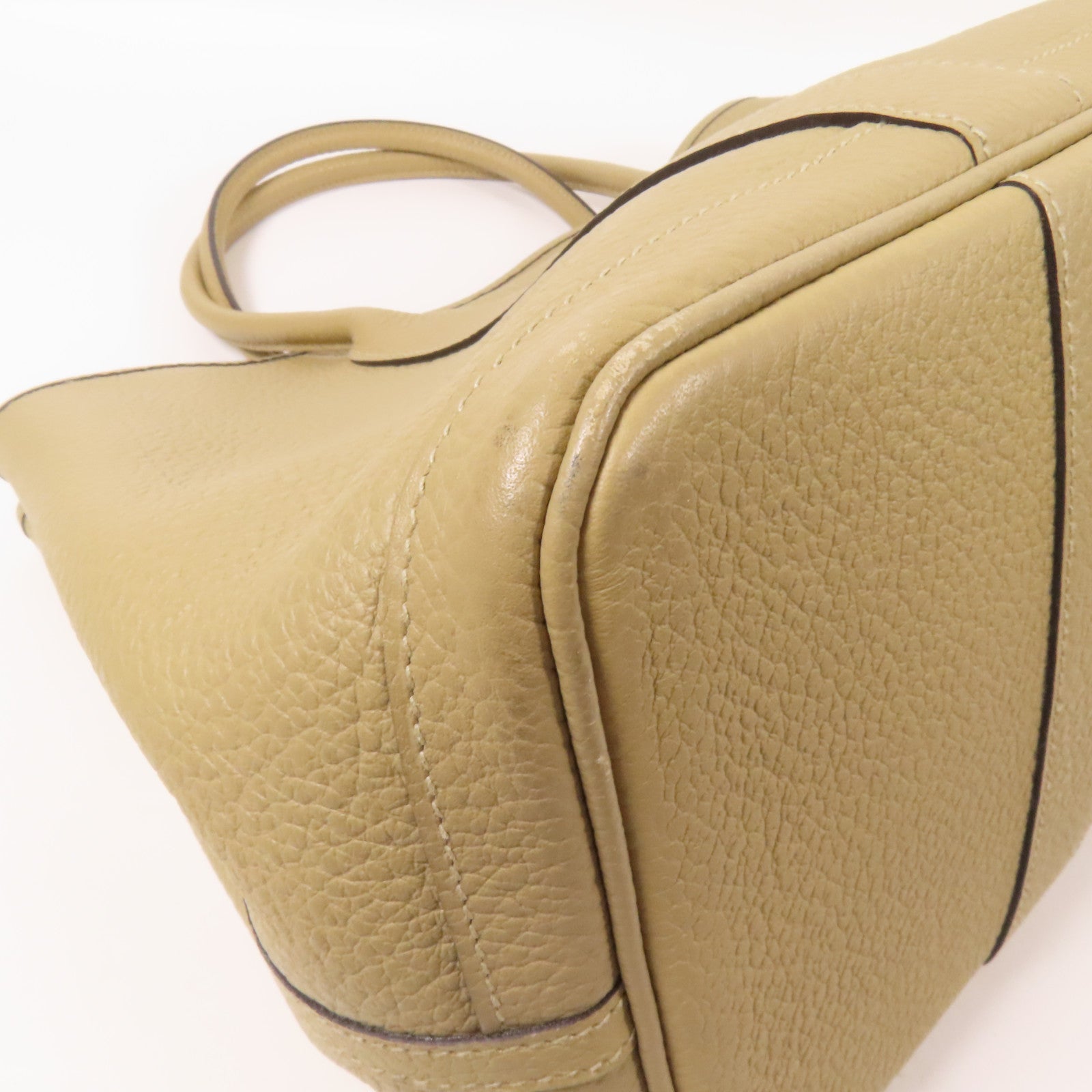 HERMES Negonda皮革Garden Party PM銀扣手挽袋Trench