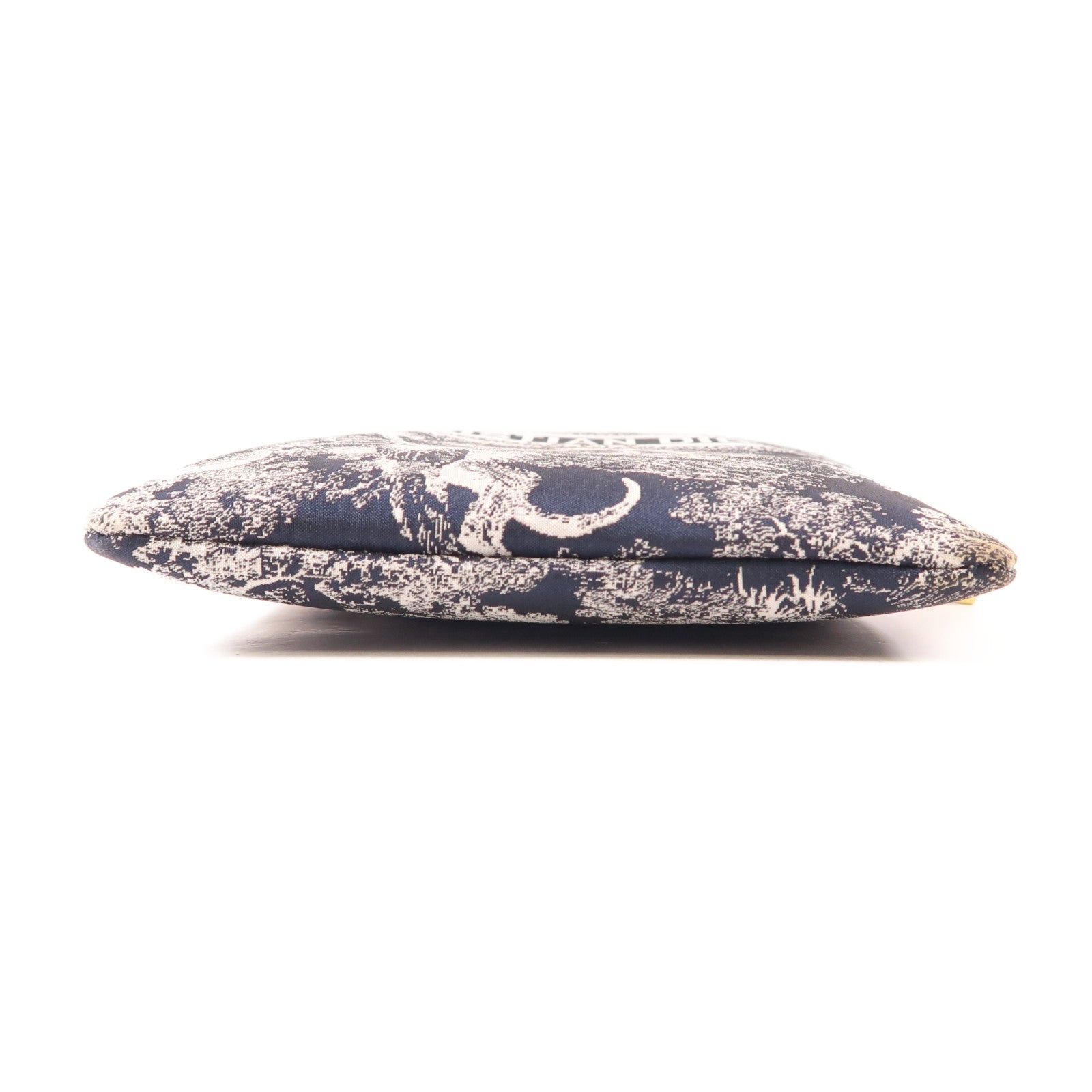 Dior 尼龍Shoulder Bag金扣肩背袋深藍色/白色