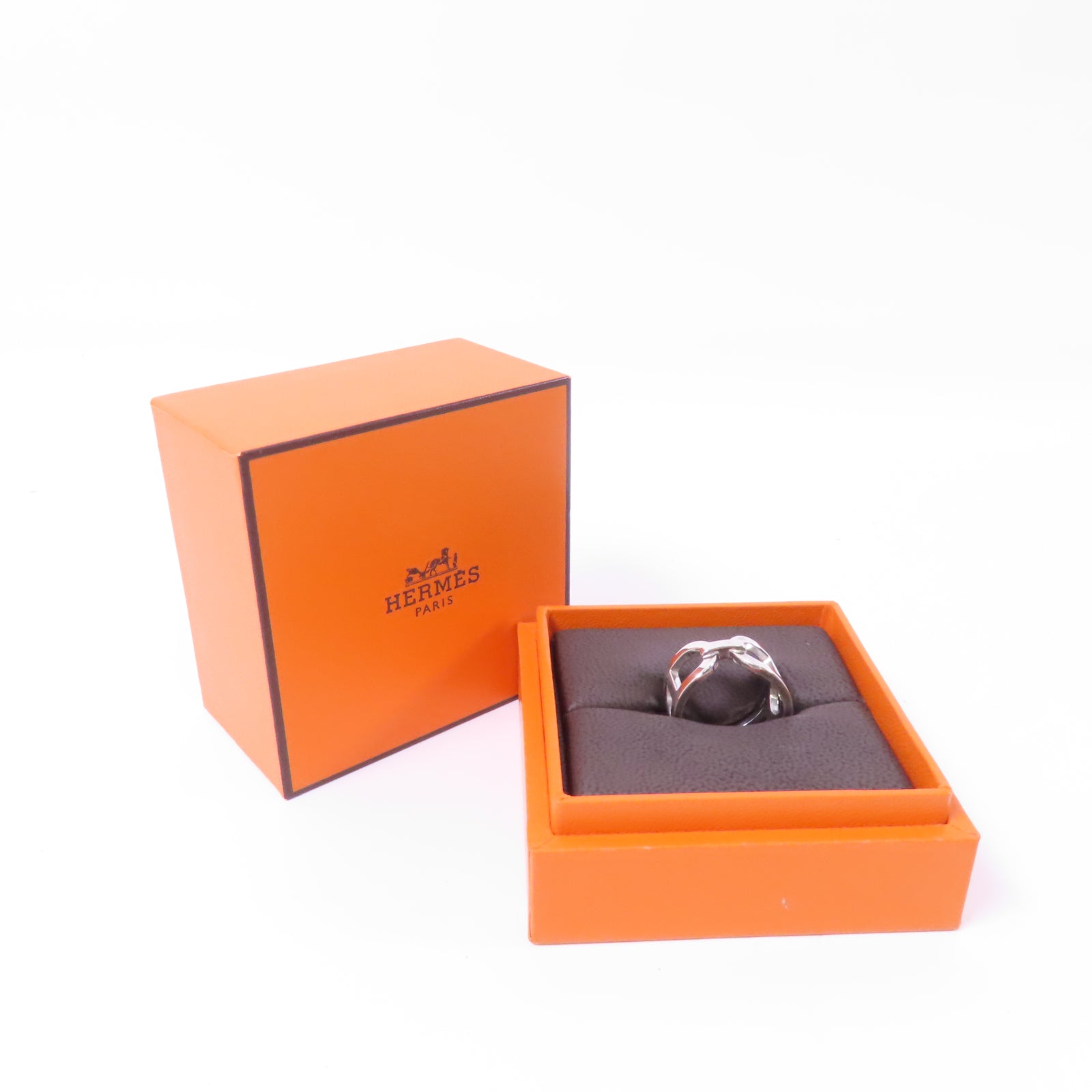 HERMES 925純銀Ever Chaine D'ancre Ring戒指Hermes#52 US#6