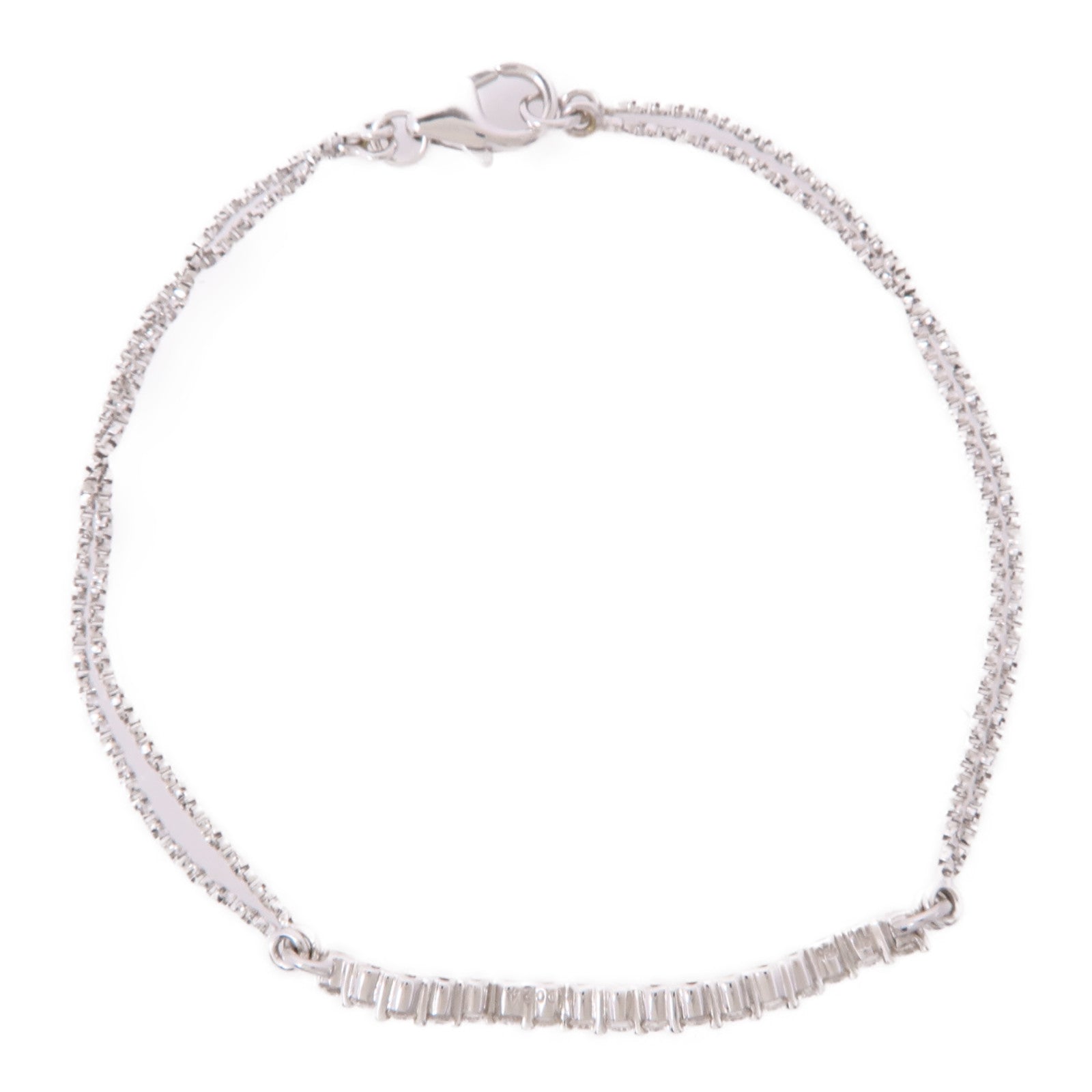 JEWELRY 18K白金Diamond Bracelet鑽石手鏈