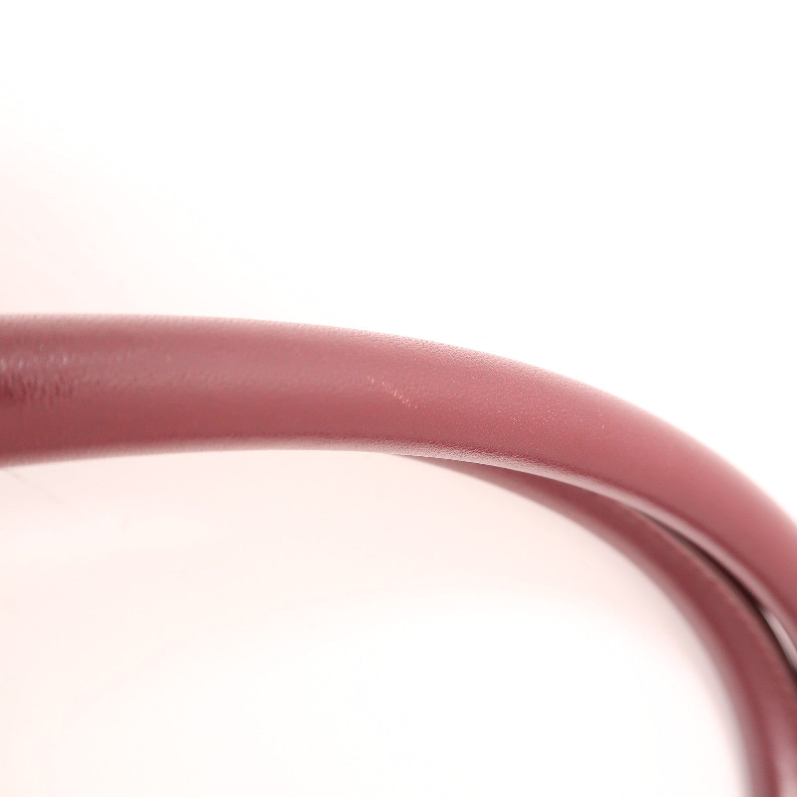 CHANEL CC SHW 2 Way Shoulder Bag Handbag Calfskin Black Red