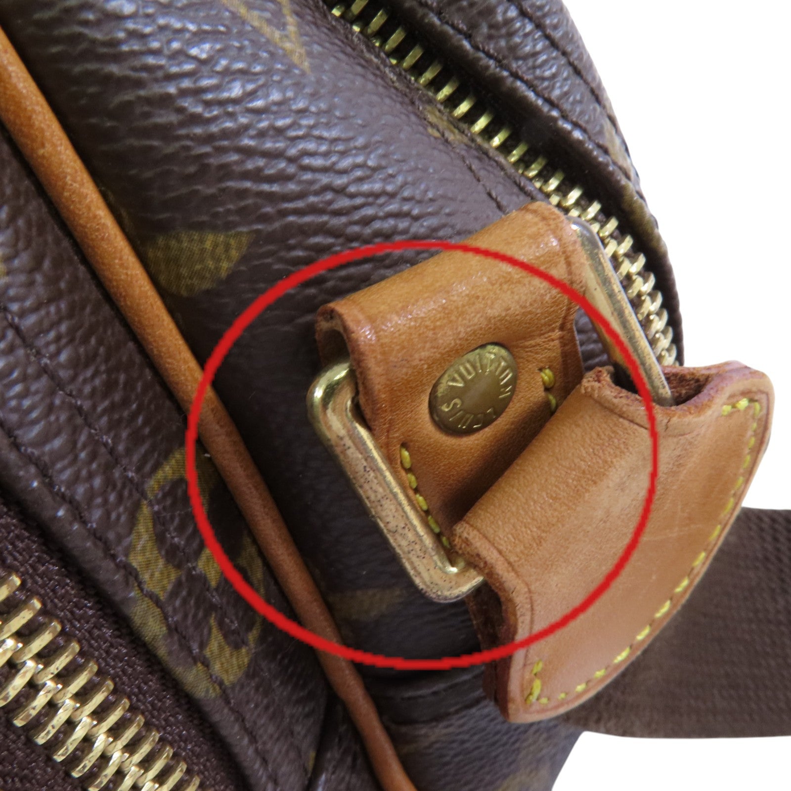 LOUIS VUITTON Monogram Reporter PM金扣肩背袋