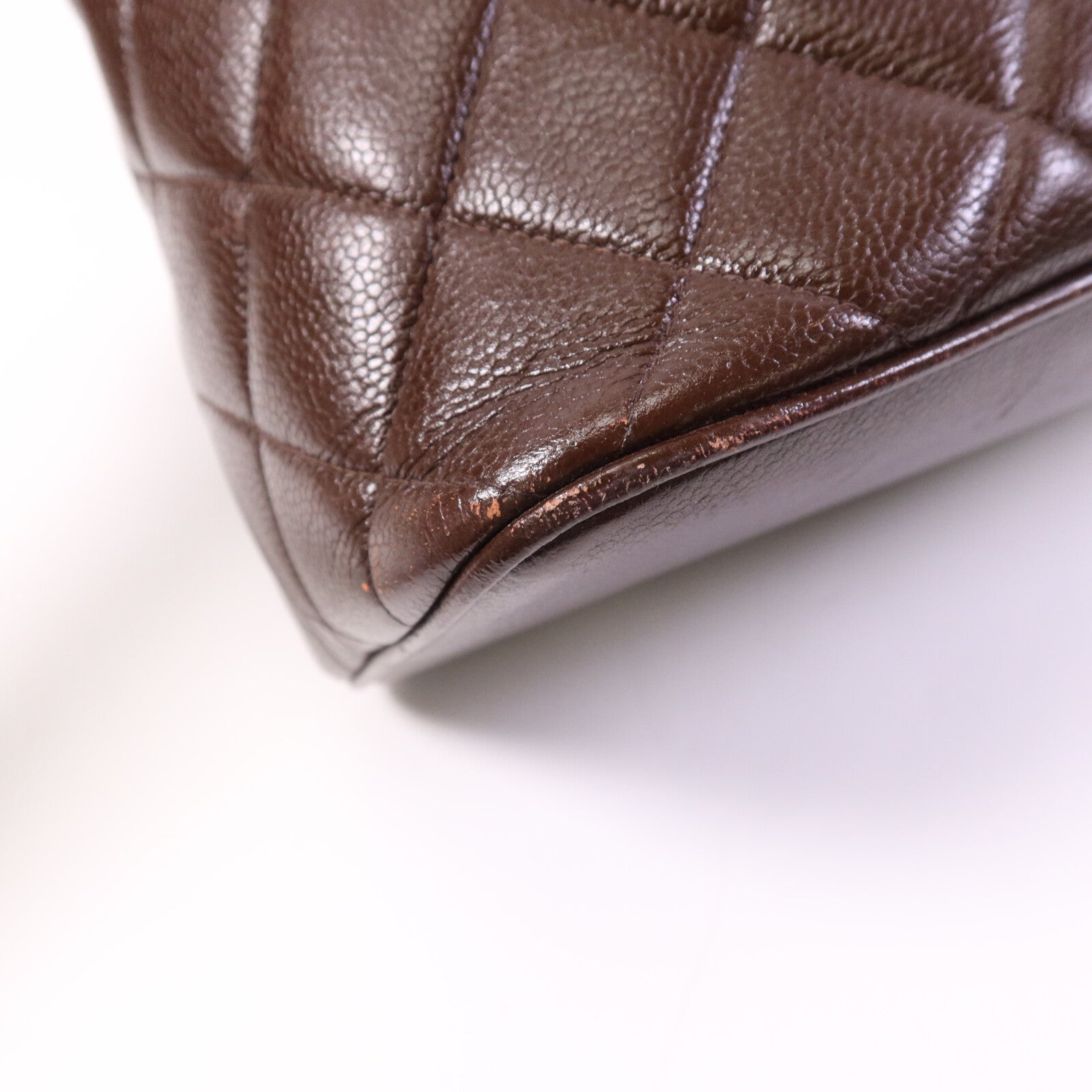 CHANEL 【激減優惠】牛皮皮革Vintage Tote Bag金扣手挽袋