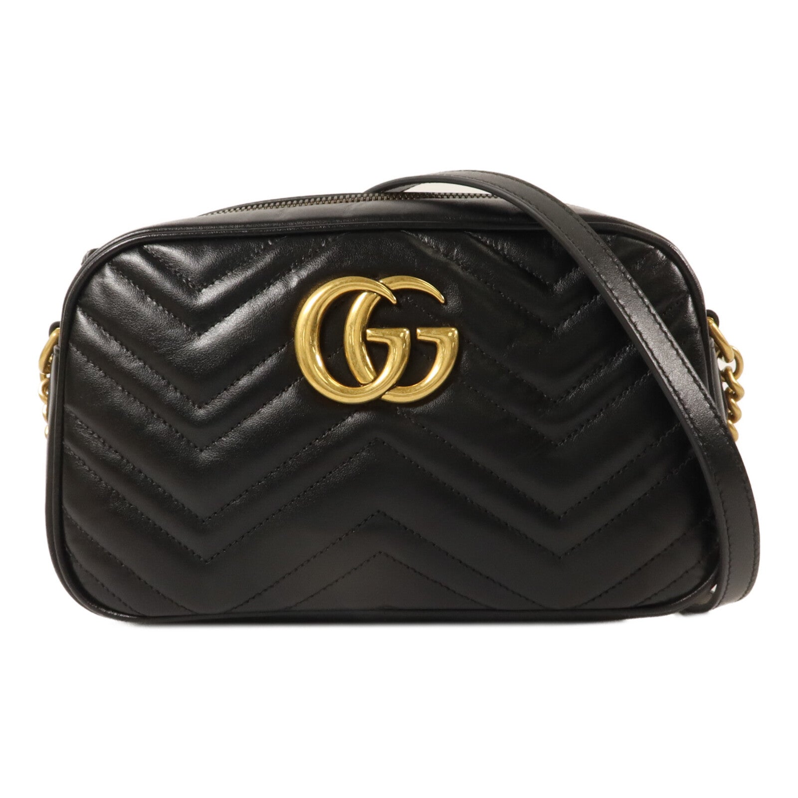 GUCCI 牛皮皮革GG Marmont Small肩背袋