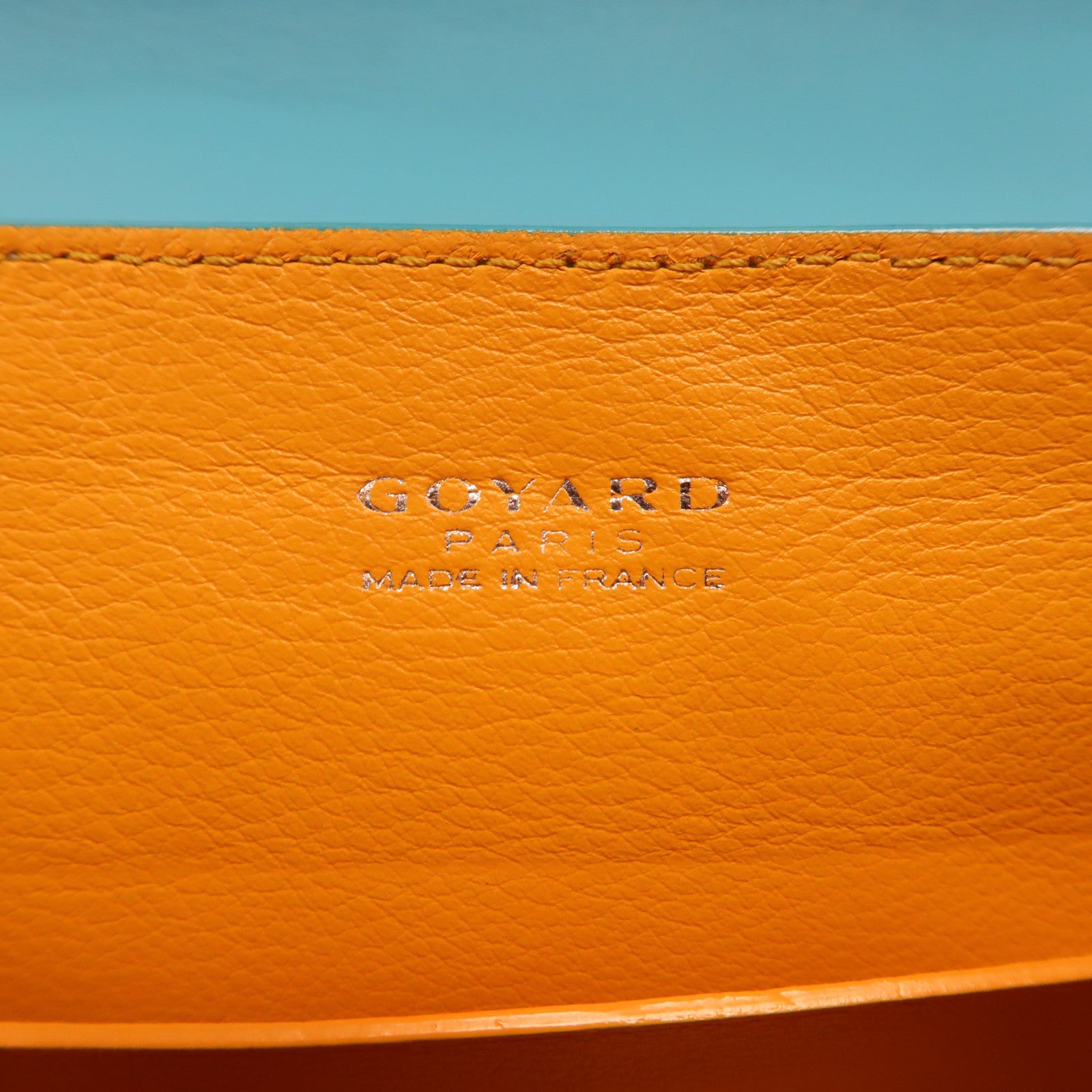GOYARD 【激減優惠】塗層帆布Saigon Souple Mini Bag銀扣手挽肩背兩用袋藍色
