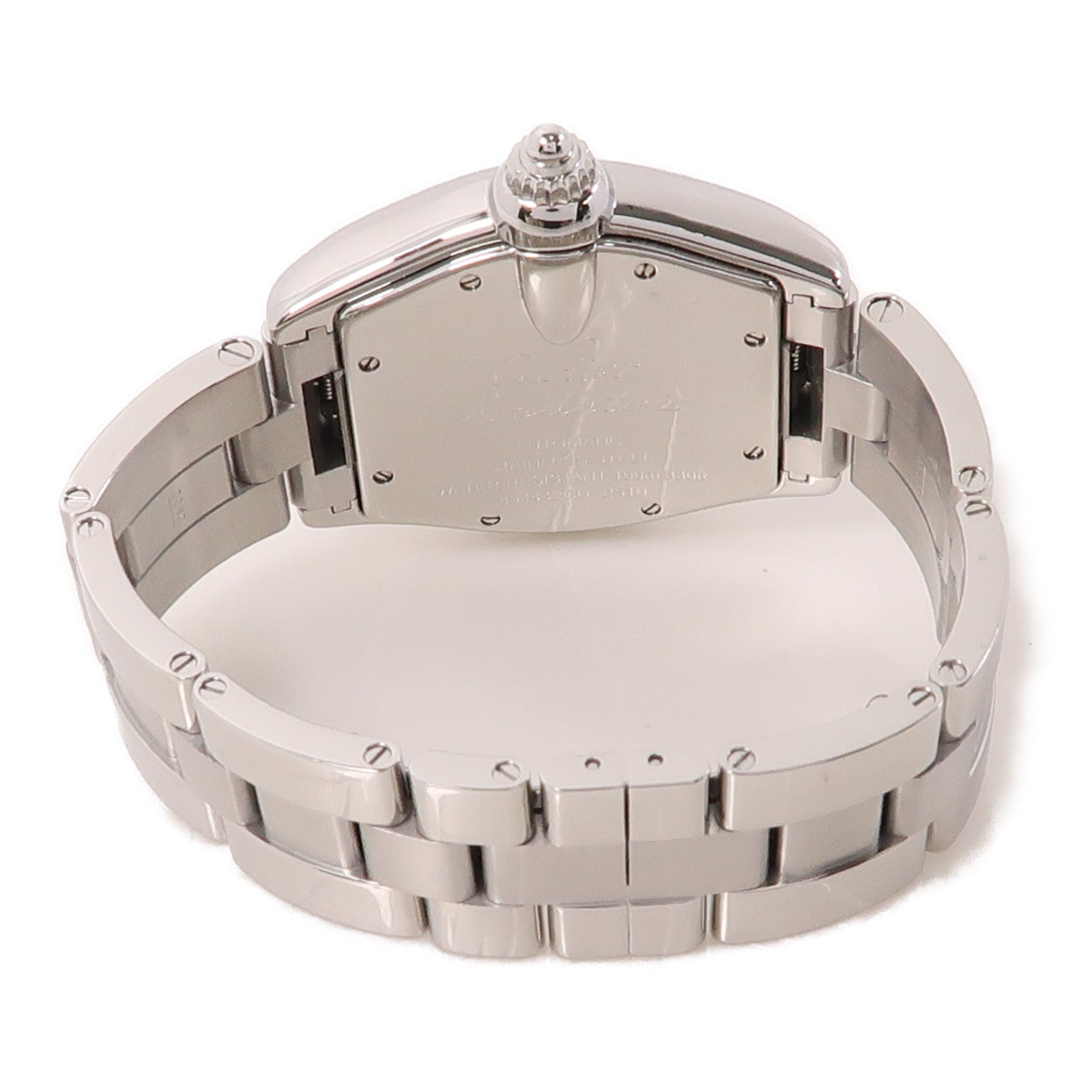 CARTIER Roadster不鏽鋼手錶自動機芯銀色