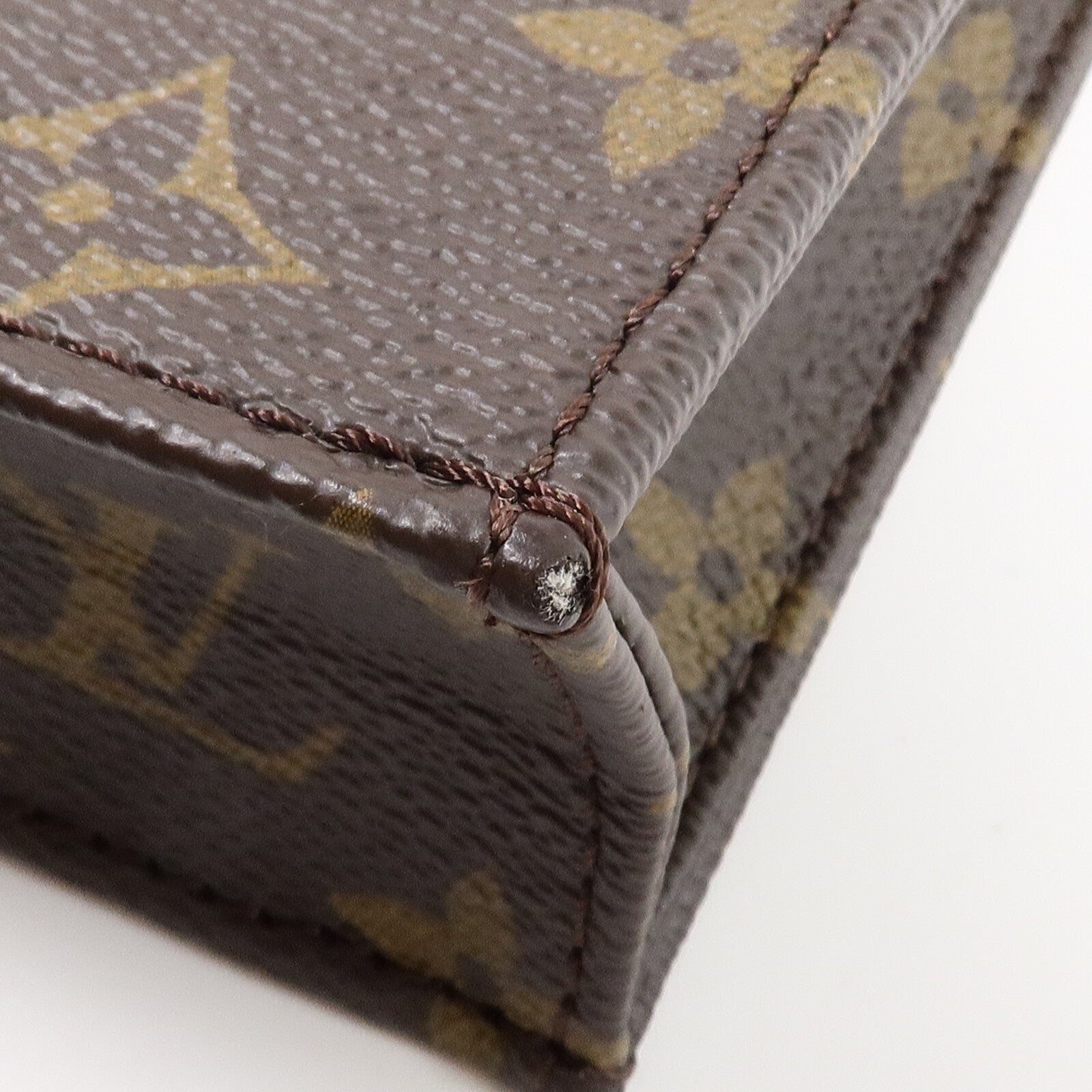 LOUIS VUITTON Monogram Petit Sac Plat手挽肩背兩用袋