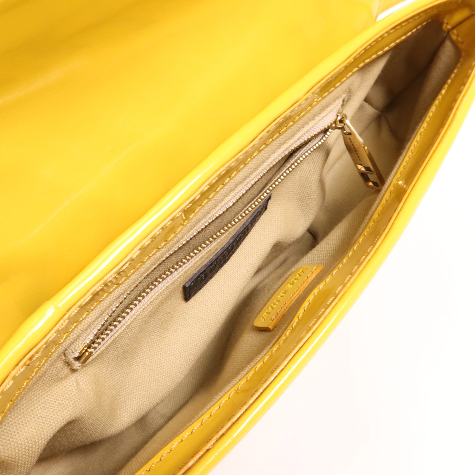 BURBERRY 帆布/皮革Patent Lilford Check金扣肩背袋