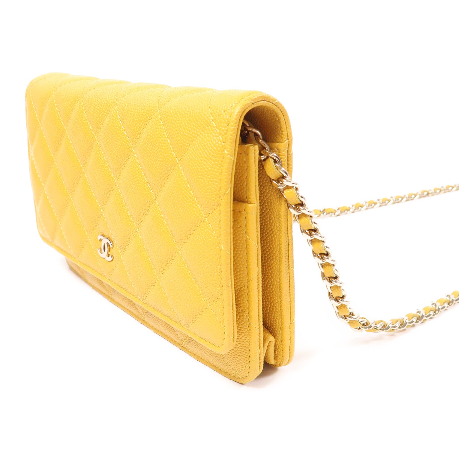 CHANEL 牛皮皮革WOC Wallet On Chain鏈帶肩背袋