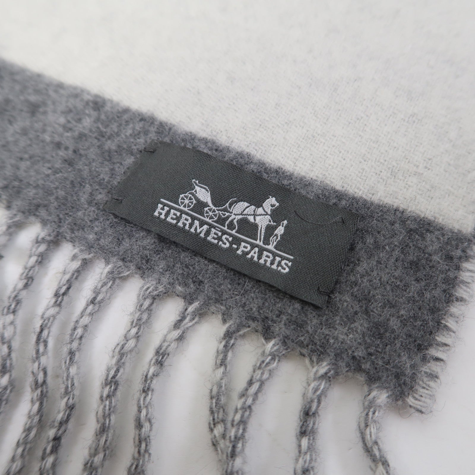 HERMES Cashmere Scarf圍巾灰色