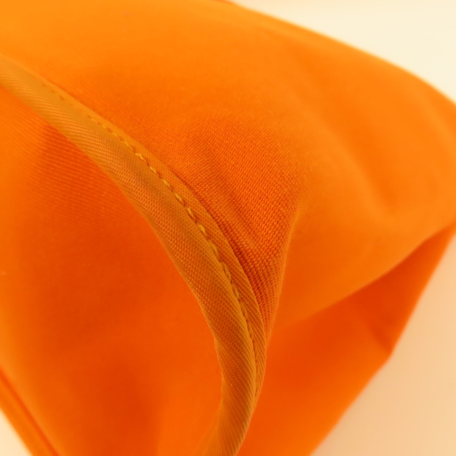 HERMES 帆布Cabag銀扣手挽肩背兩用袋Orange