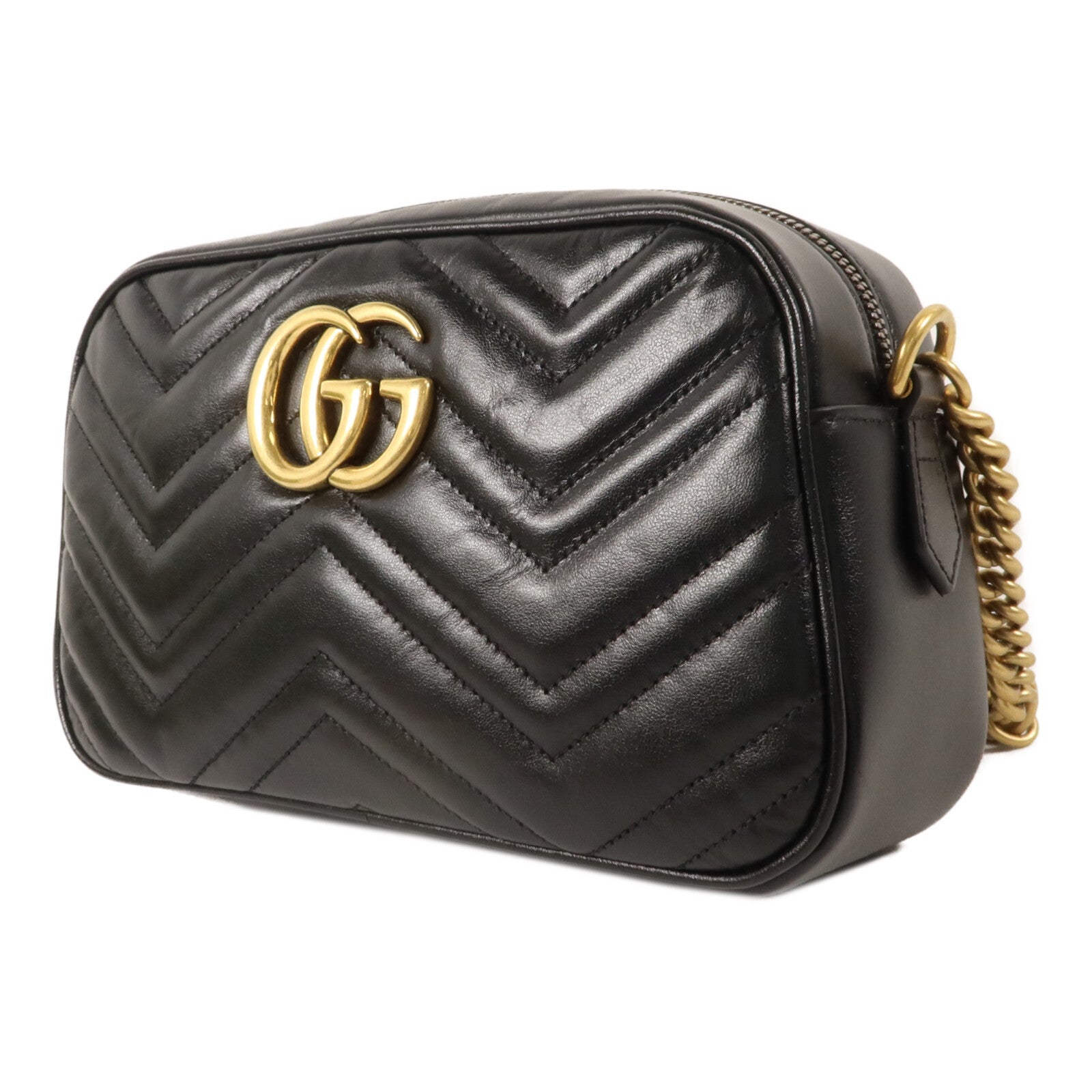 GUCCI 牛皮皮革GG Marmont Small肩背袋