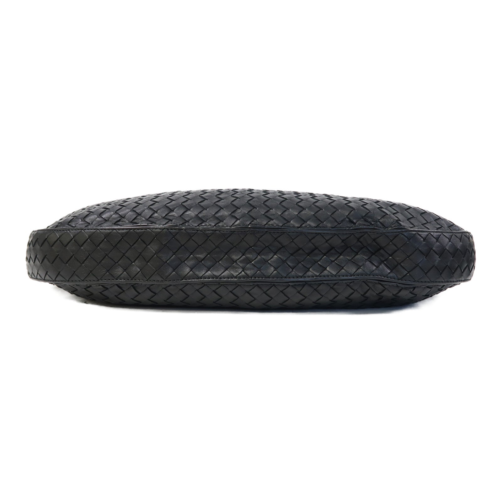 BOTTEGA VENETA 織紋羊皮皮革Shoulder Bag肩背袋黑色