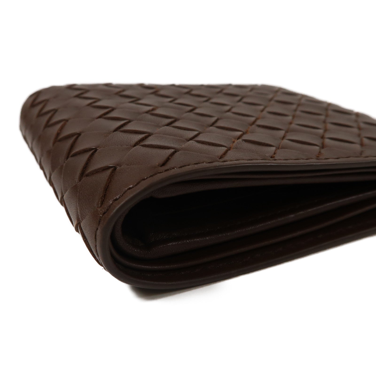 BOTTEGA VENETA 織紋皮革Wallet錢包啡色