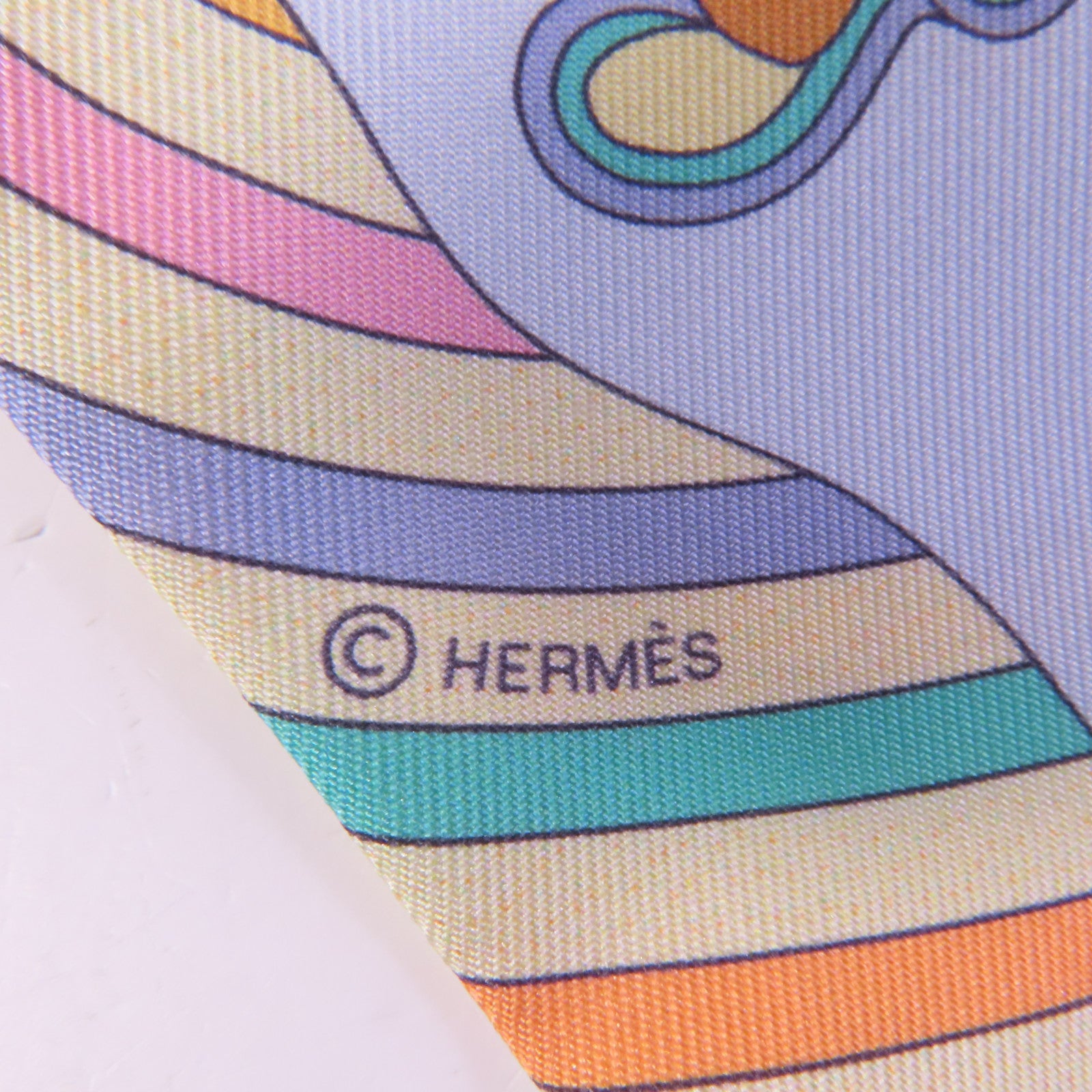 HERMES 絲質Twilly絲巾