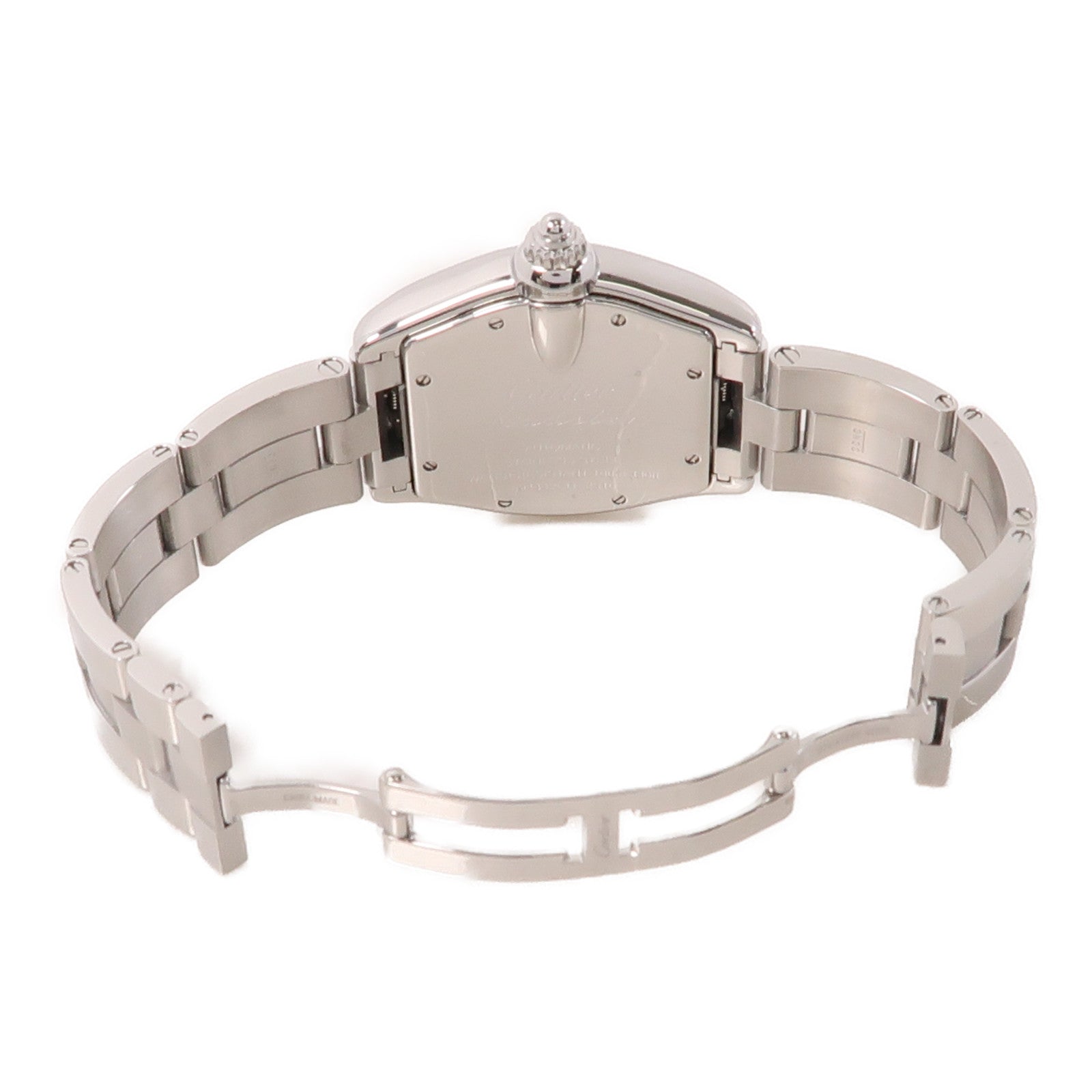 CARTIER Roadster不鏽鋼手錶自動機芯銀色