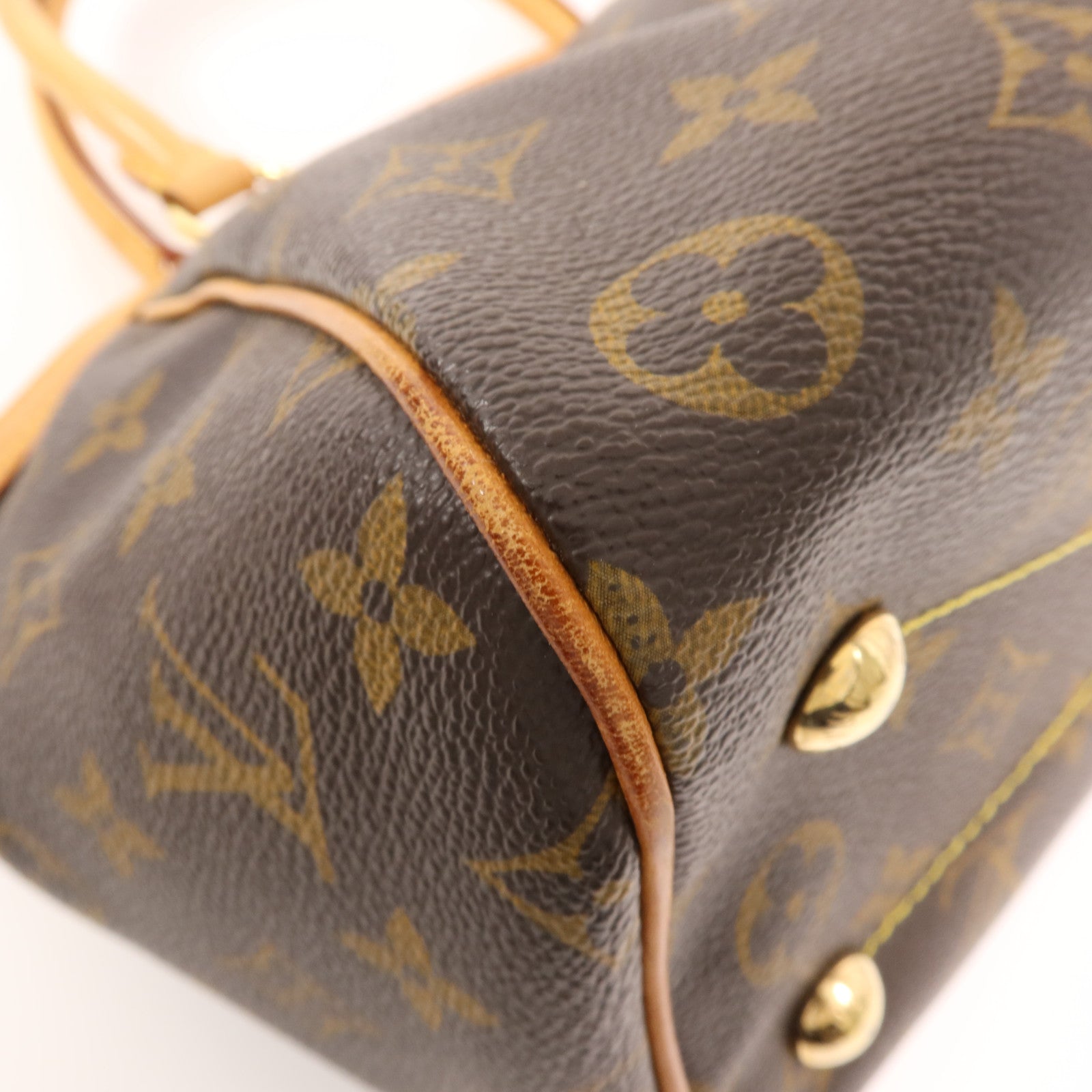 LOUIS VUITTON Monogram Tivoli PM金扣手挽袋