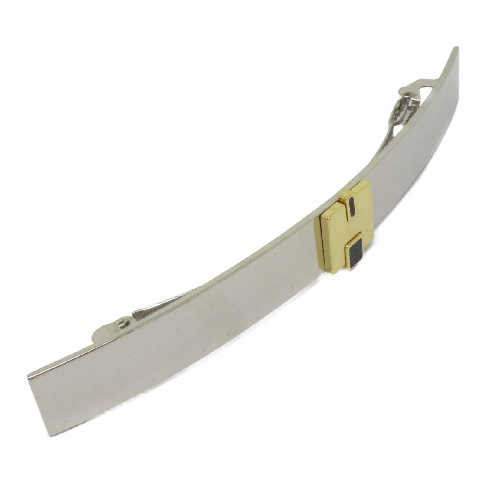 HERMES 金屬Hair Clip髮夾銀色/金色