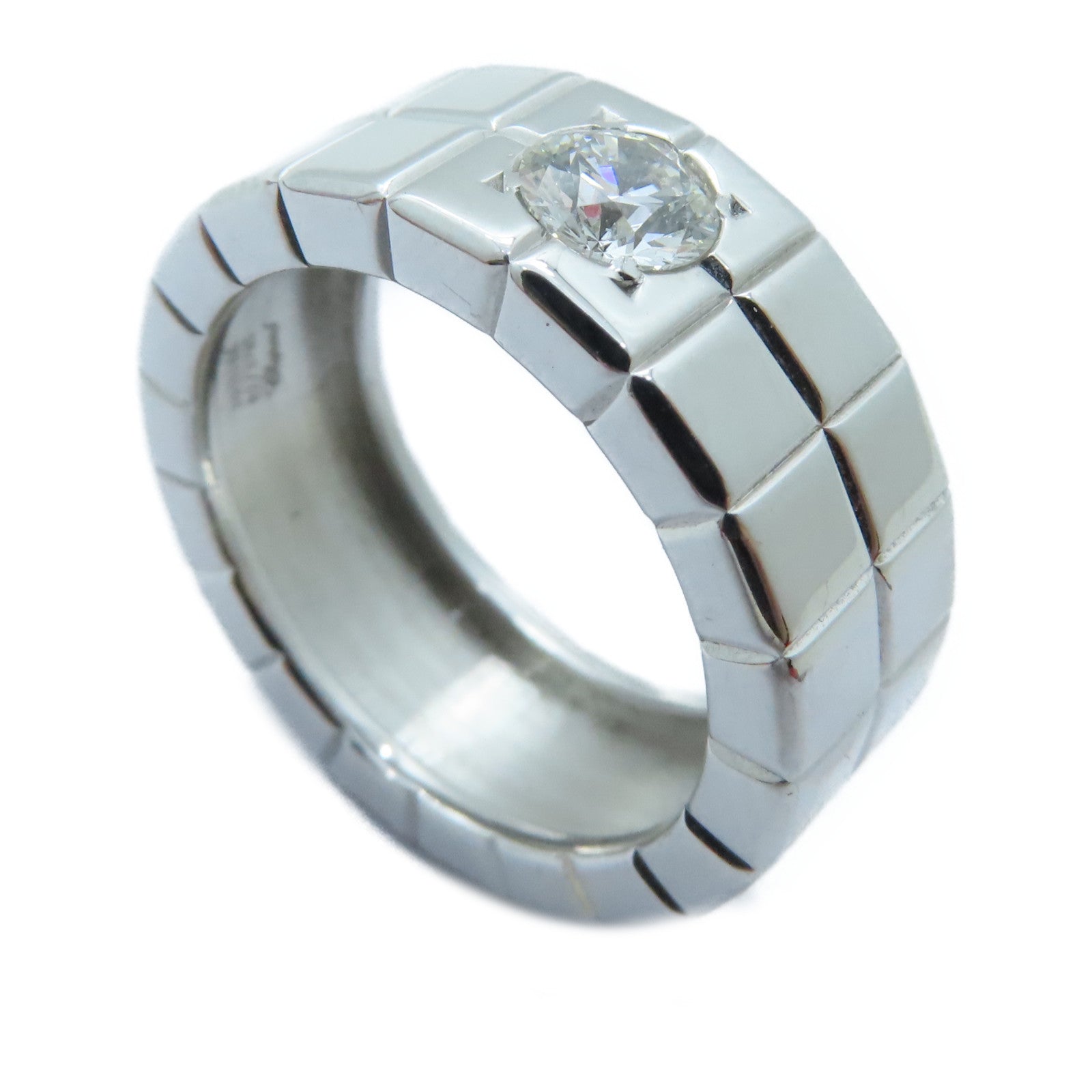 Chopard 18K白金Ice Cube Diamond戒指US#6.25/