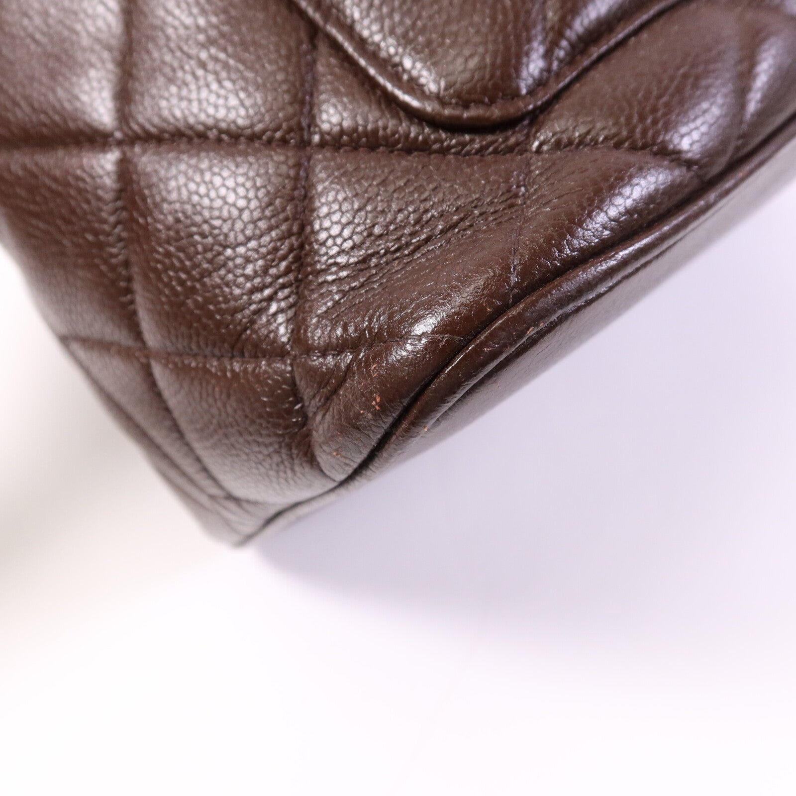 CHANEL 【激減優惠】牛皮皮革Vintage Tote Bag金扣手挽袋