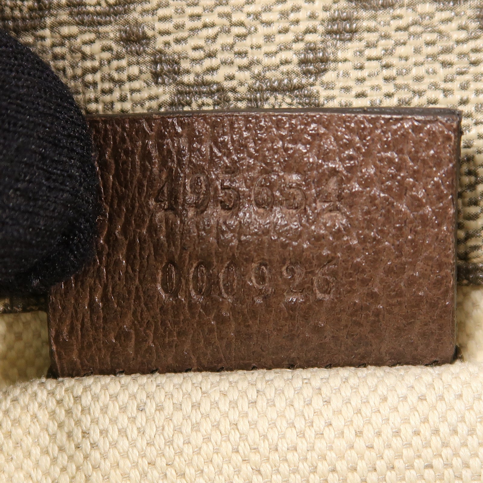 GUCCI GG GHW Shoulder Bag Painted Canvas Brown