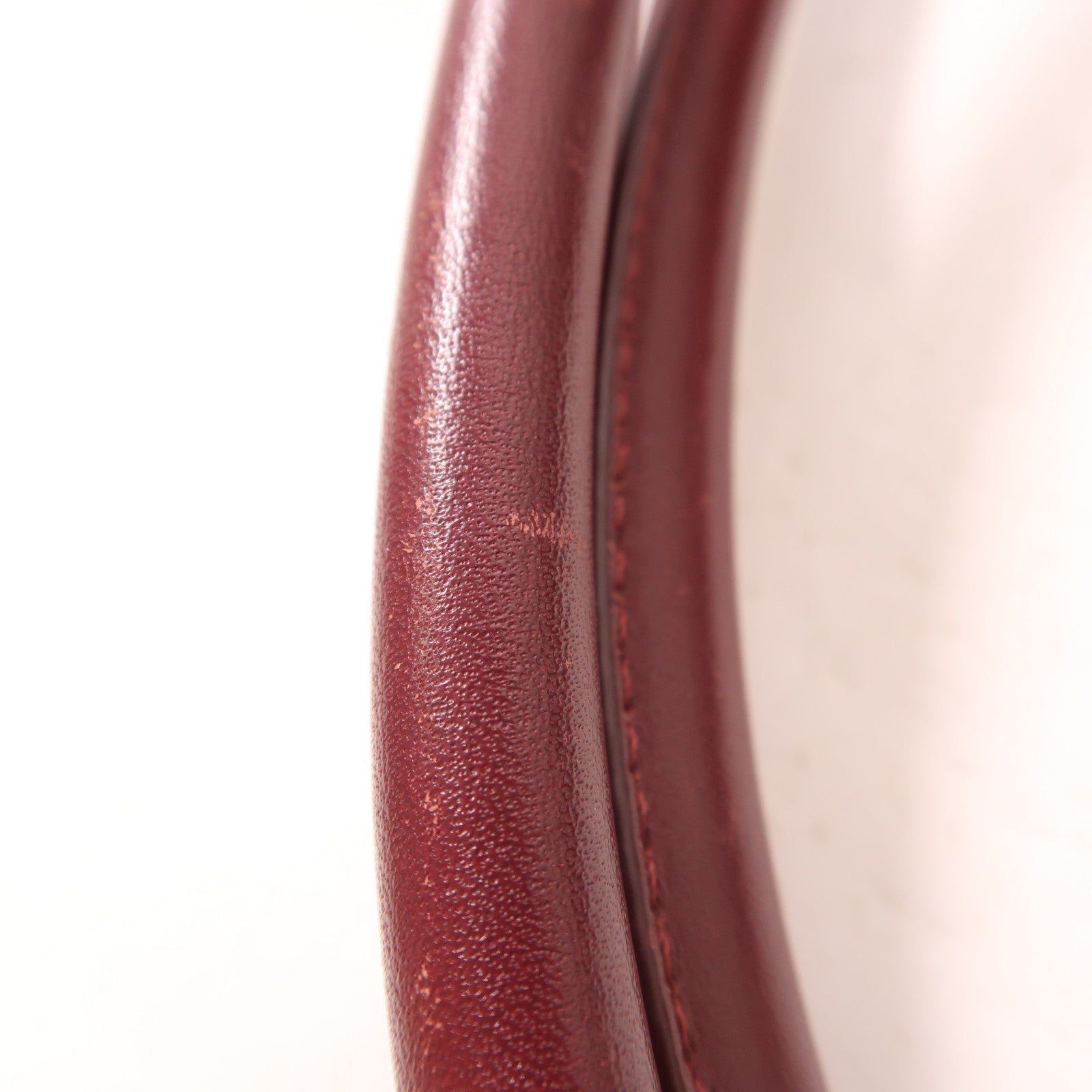 CHANEL CC SHW 2 Way Shoulder Bag Handbag Calfskin Black Red