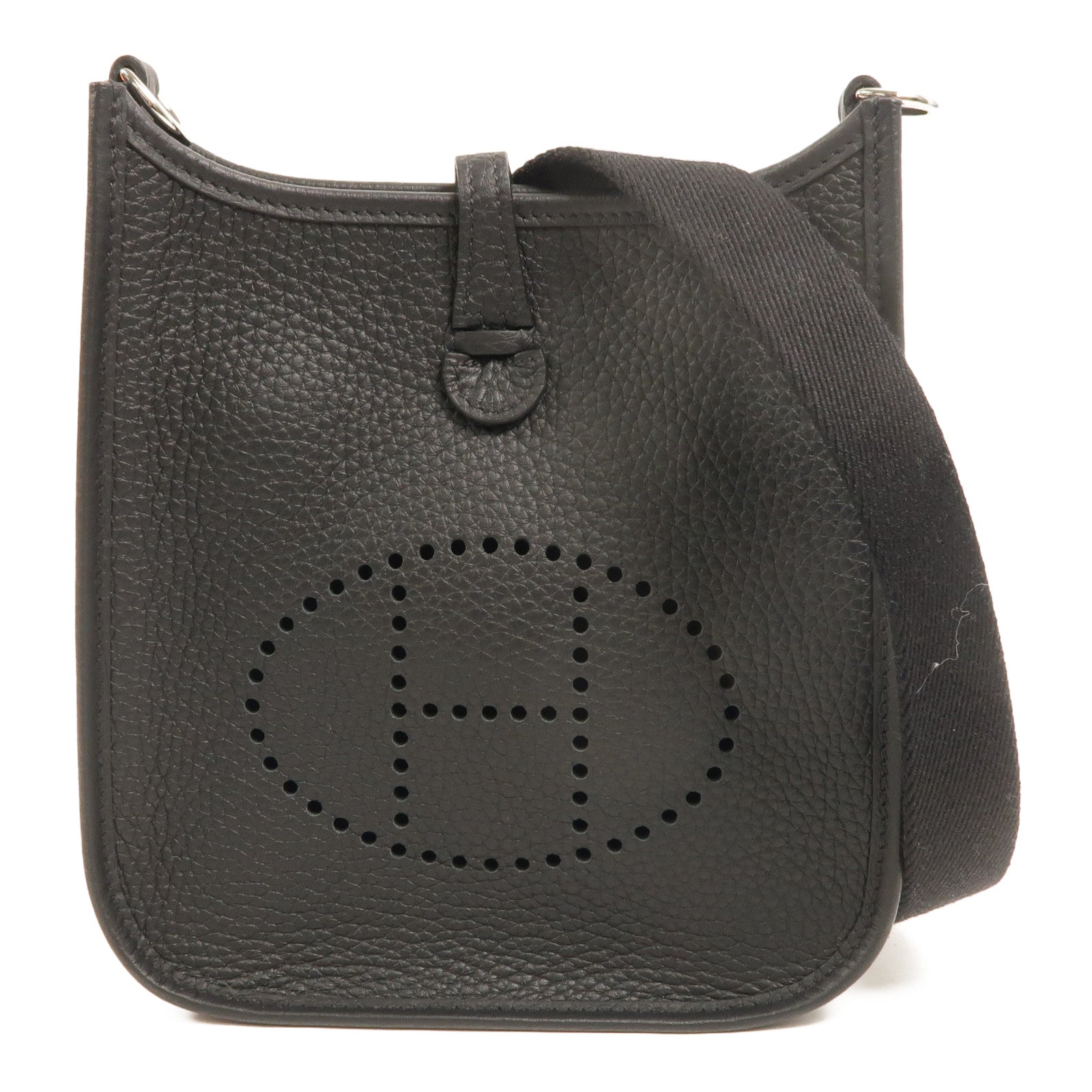 HERMES Clemence皮革Evelyne TPM肩背袋Noir