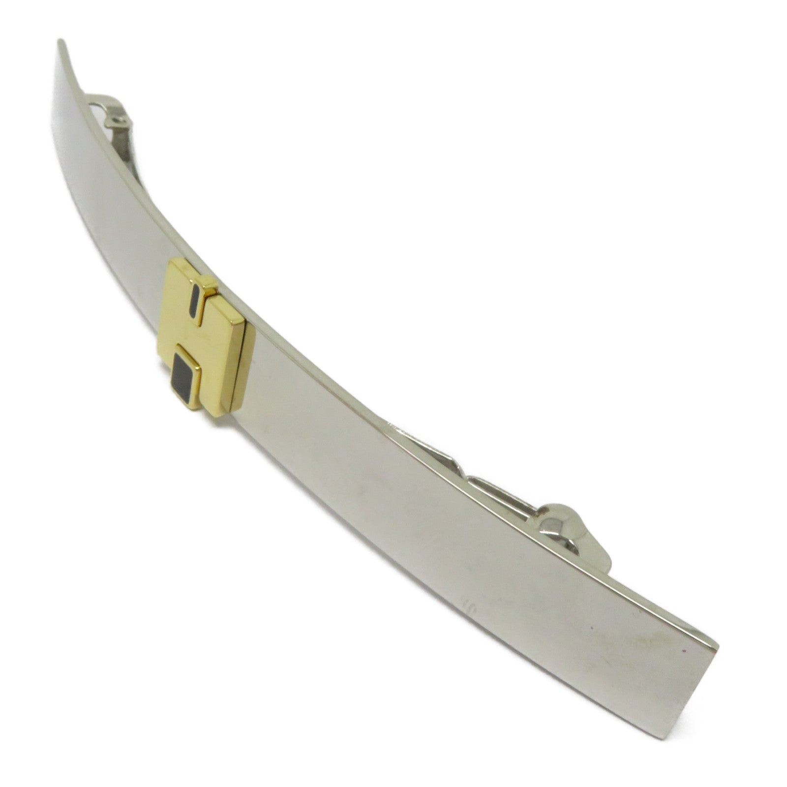 HERMES 金屬Hair Clip髮夾銀色/金色