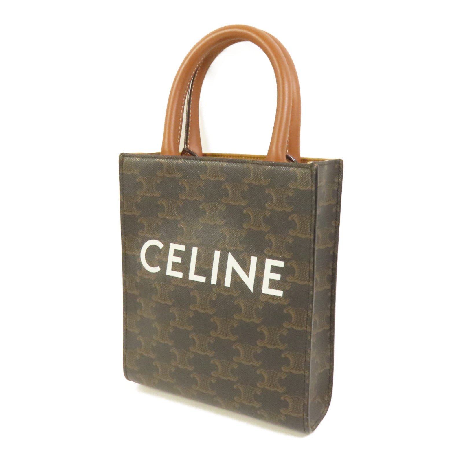 CELINE 塗層帆布Mini Vertical Cabas手挽肩背兩用袋