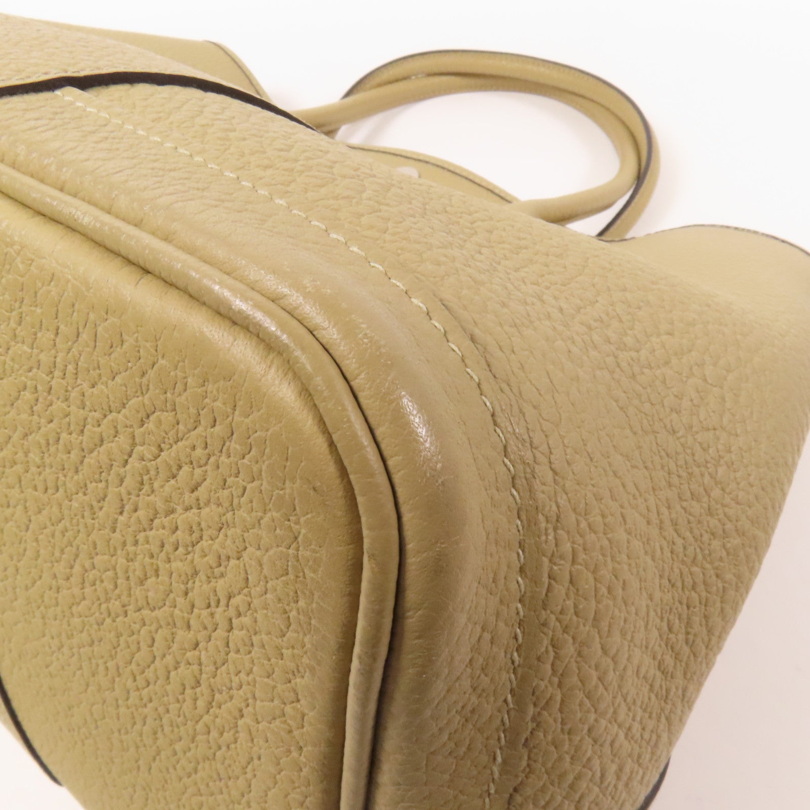 HERMES Negonda皮革Garden Party PM銀扣手挽袋Trench