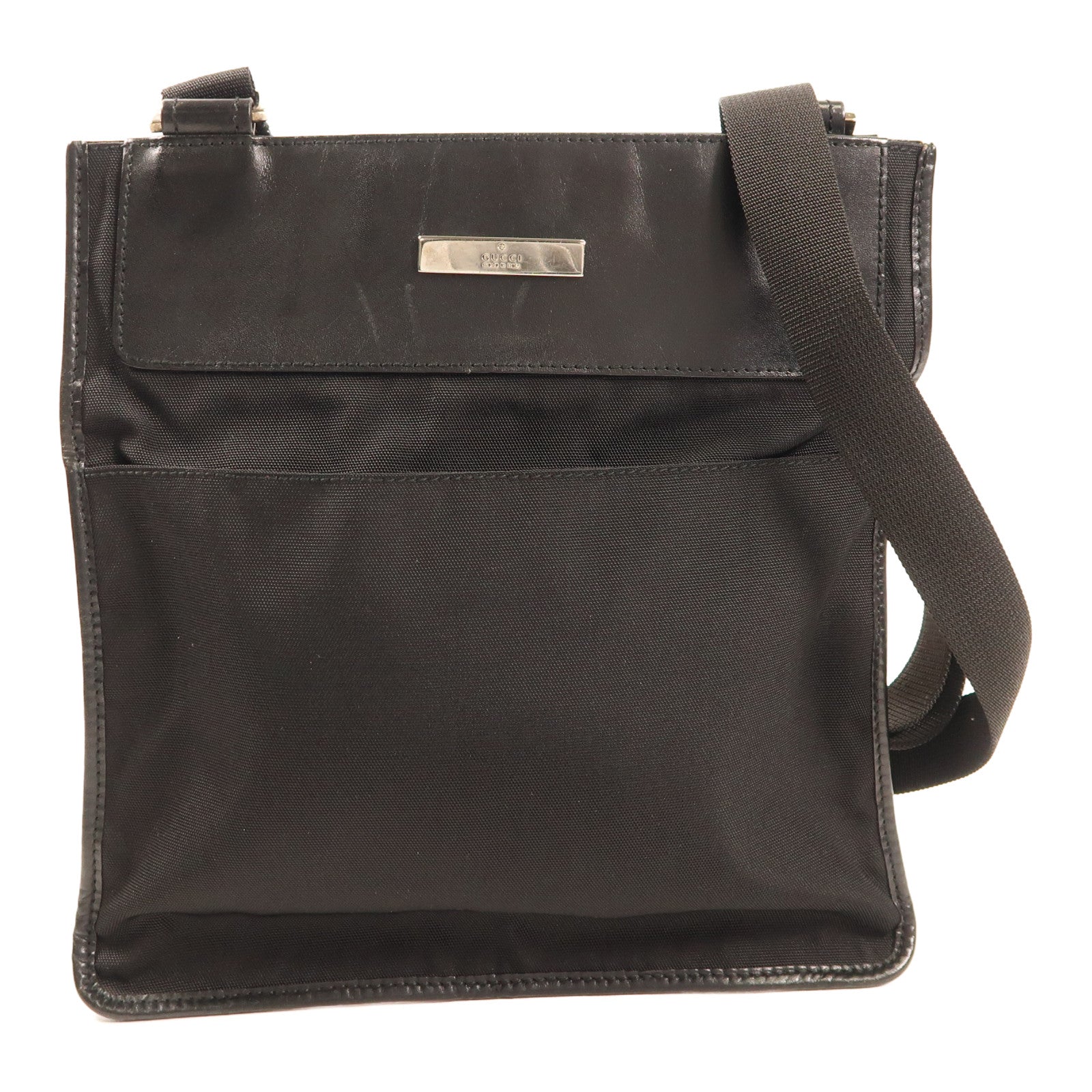 GUCCI 【激減優惠】帆布Shoulder Bag銀扣肩背袋