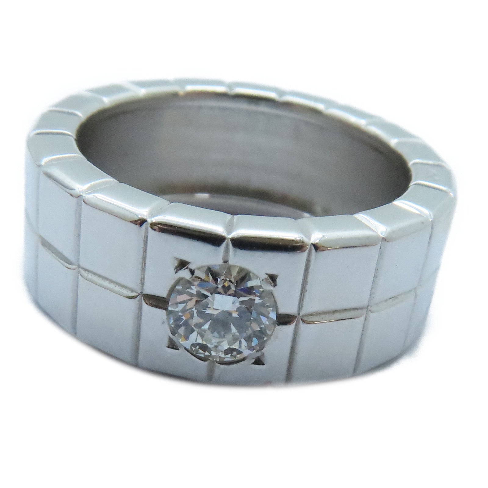 Chopard 18K白金Ice Cube Diamond戒指US#6.25/