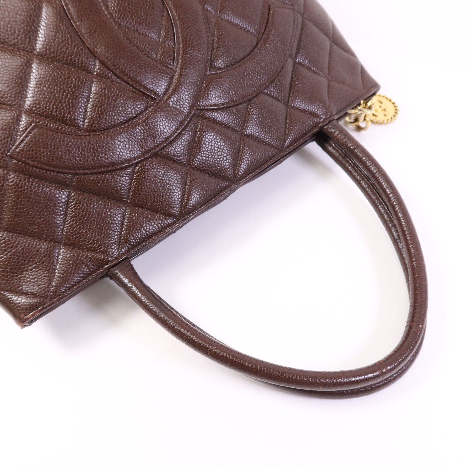 CHANEL 【激減優惠】牛皮皮革Vintage Tote Bag金扣手挽袋