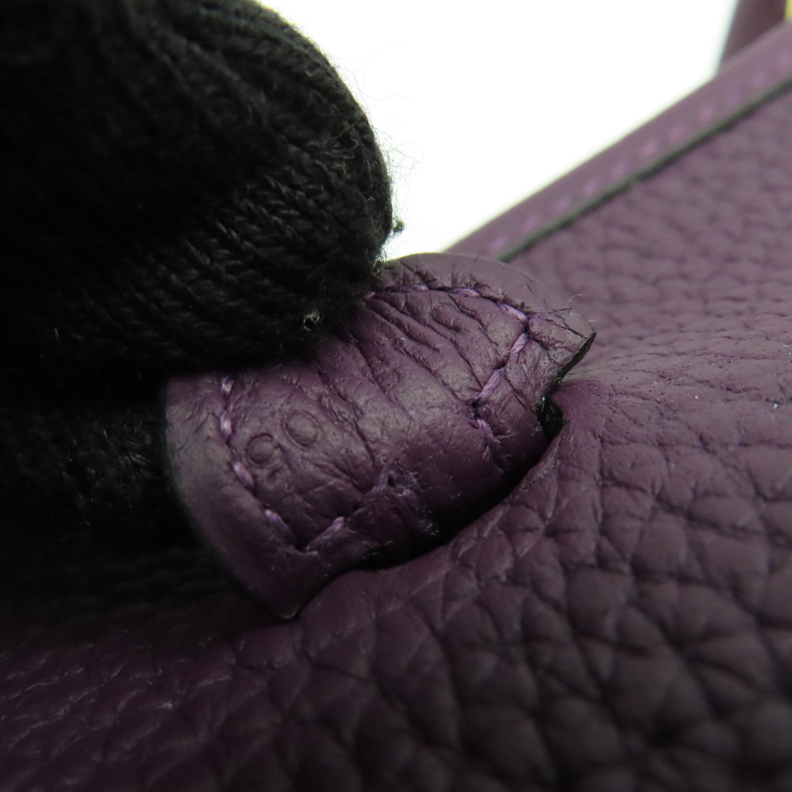 HERMES 【激減優惠】Clemence皮革Evelyne TPM Shoulder Bag金扣肩背袋Cassis/Rouge Grenat/黑加侖子色/石榴紅