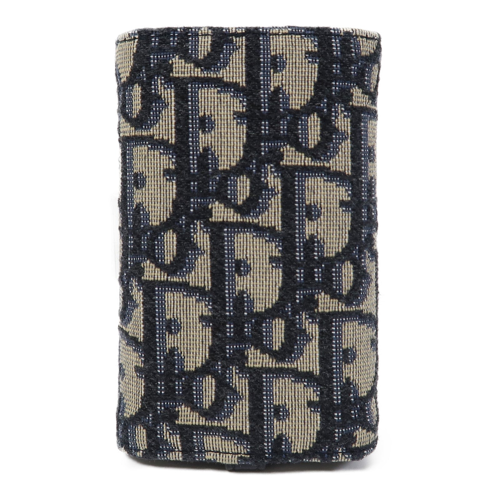 Dior 帆布Key Case銀扣鎖匙包米色/黑色