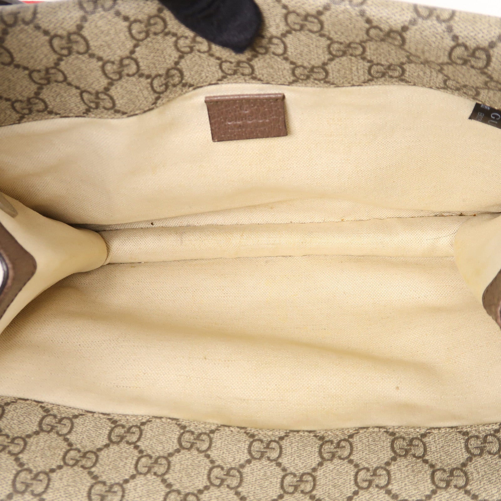 GUCCI 【激減優惠】塗層帆布Shoulder Bag金扣肩背袋