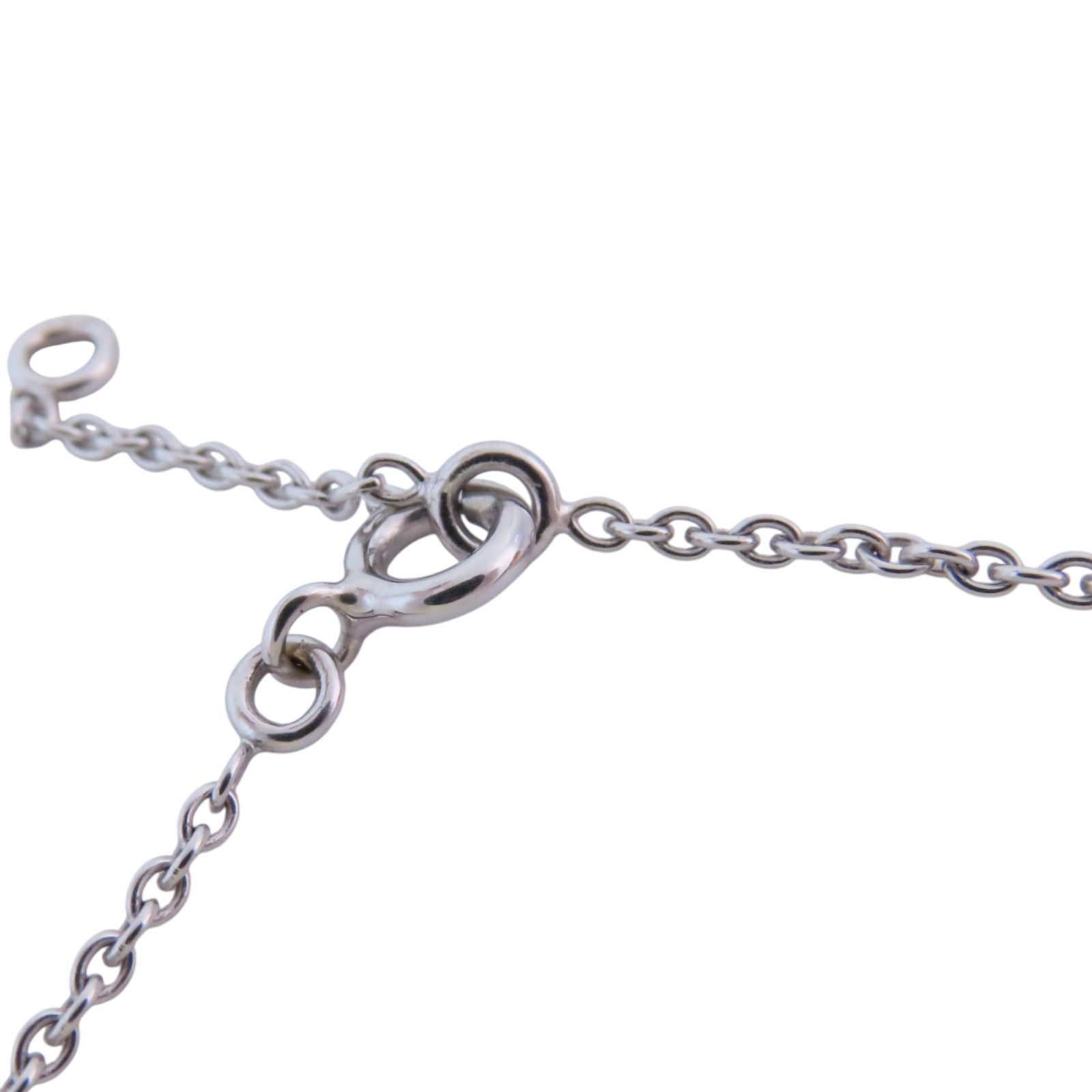 HERMES PHW Amulettes Birkin Diamond Pendant Necklace 18K White Gold