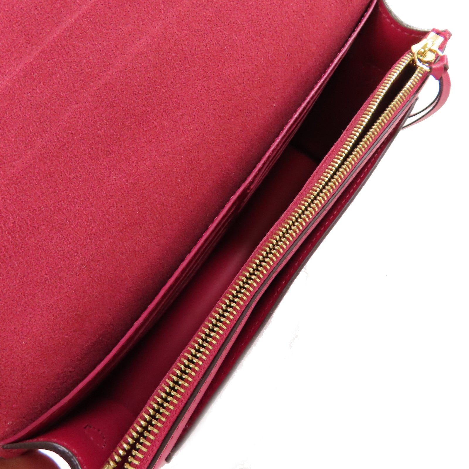 LOUIS VUITTON Monogram Flore Chai Shoulder Bag金扣肩背袋啡色/酒紅色