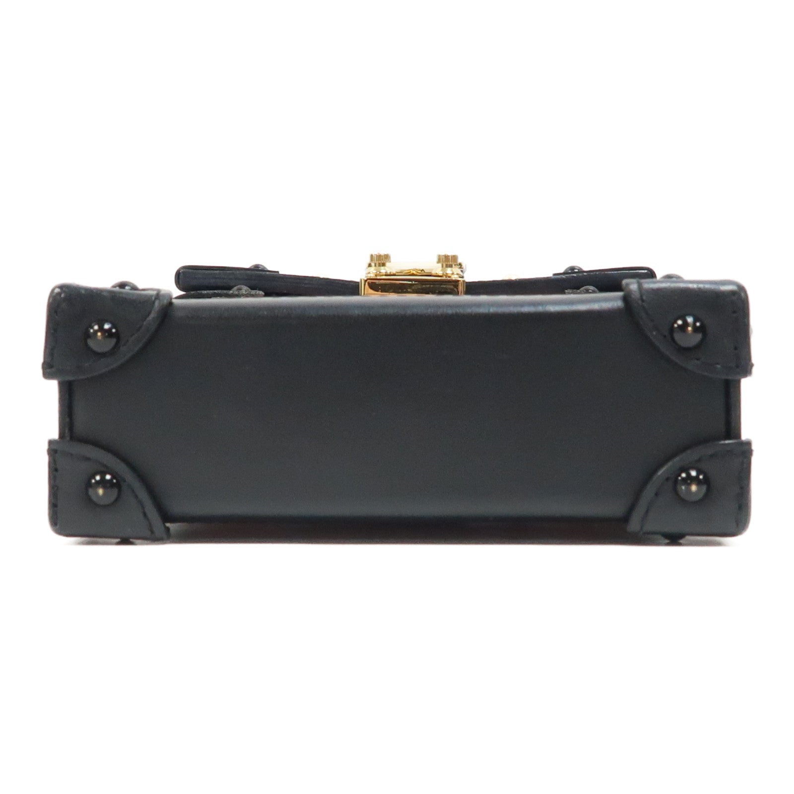 LOUIS VUITTON Epi Pochette Trunk Vertical金扣肩背袋Rose Ballerine粉紅色