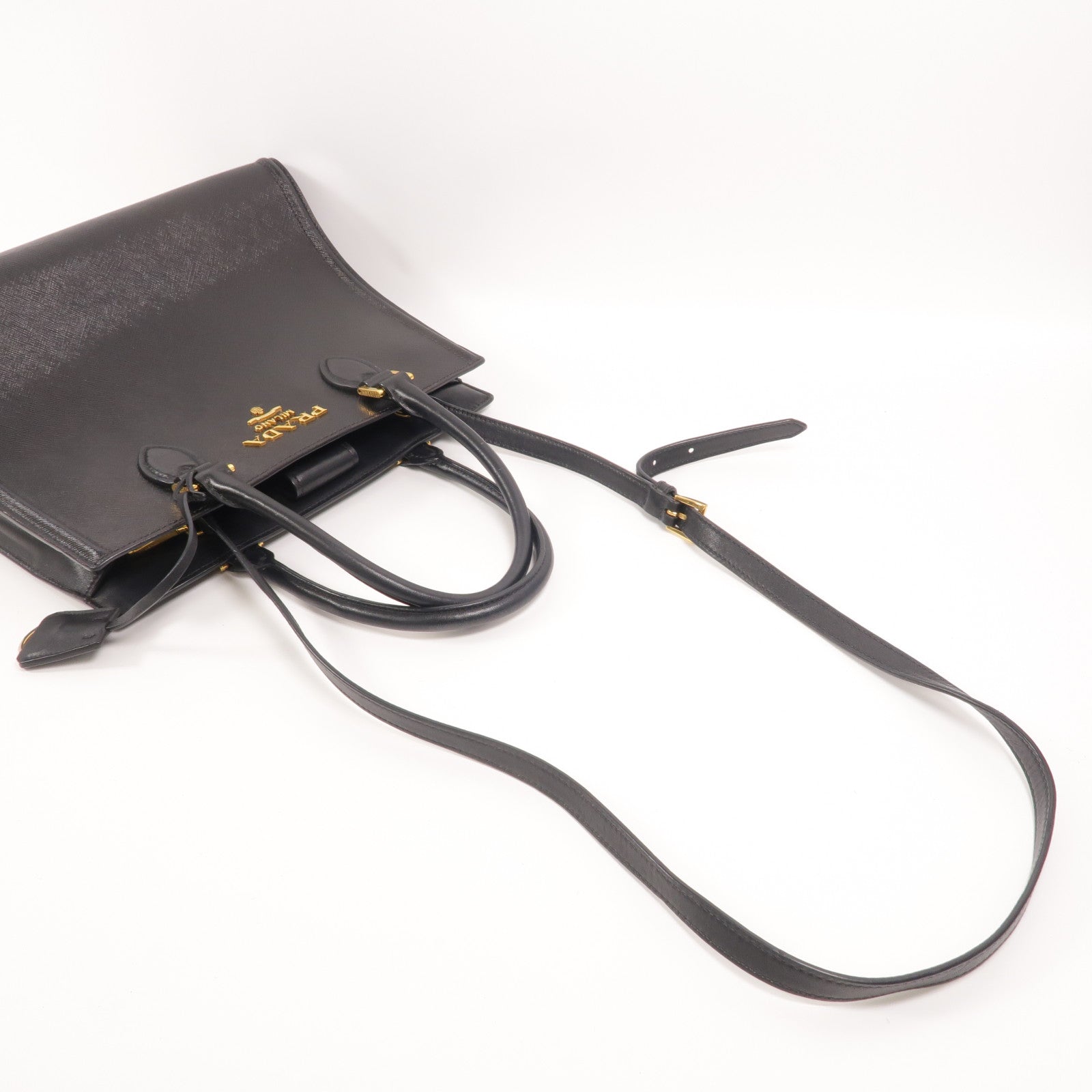 PRADA 牛皮皮革2 Way Shoulder手挽肩背兩用袋
