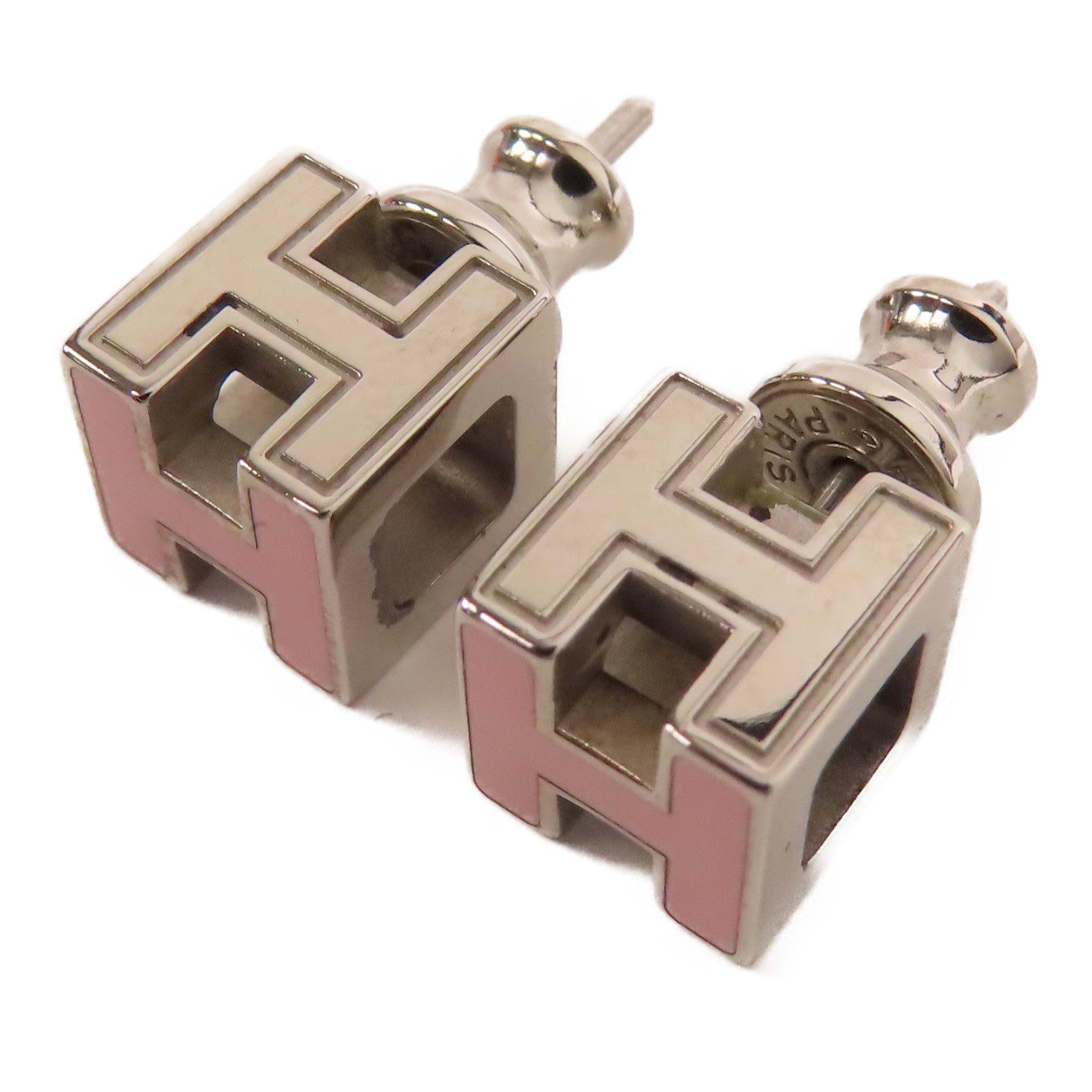 HERMES 金屬H Cube Earrings耳環